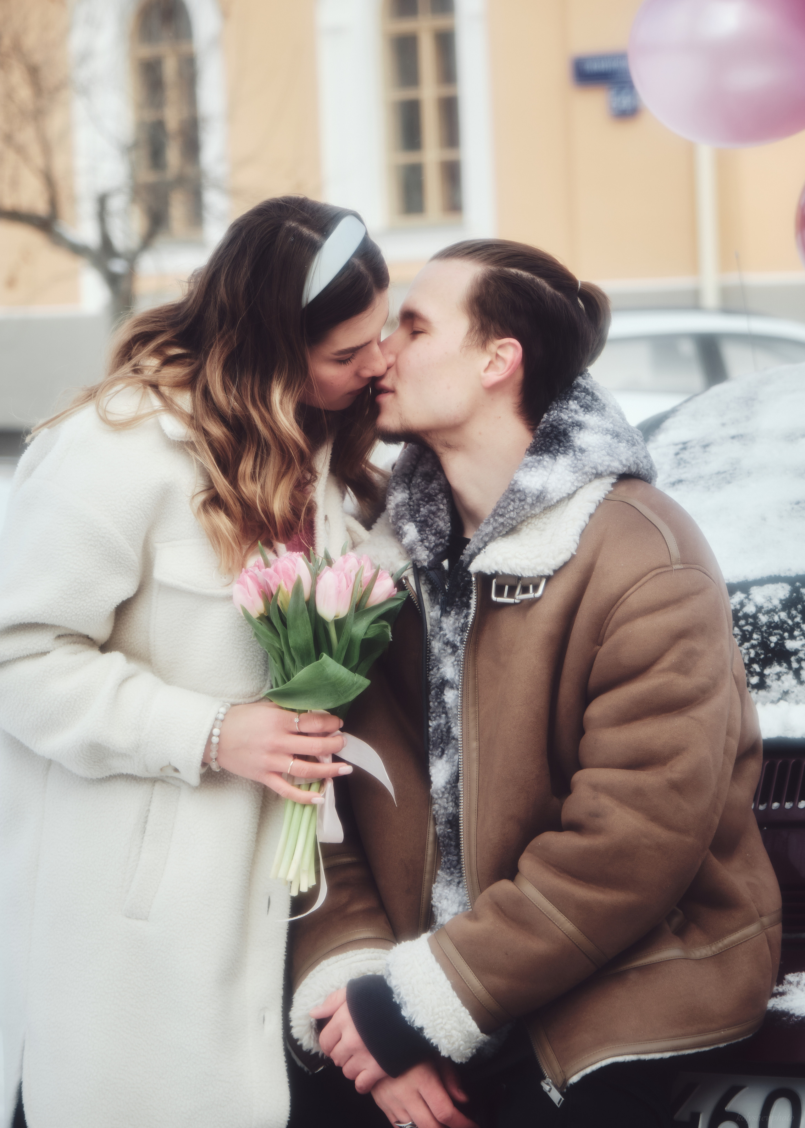 Фотосессия лавстори на улице. Портретный фотограф в Москве Виктория Колышева