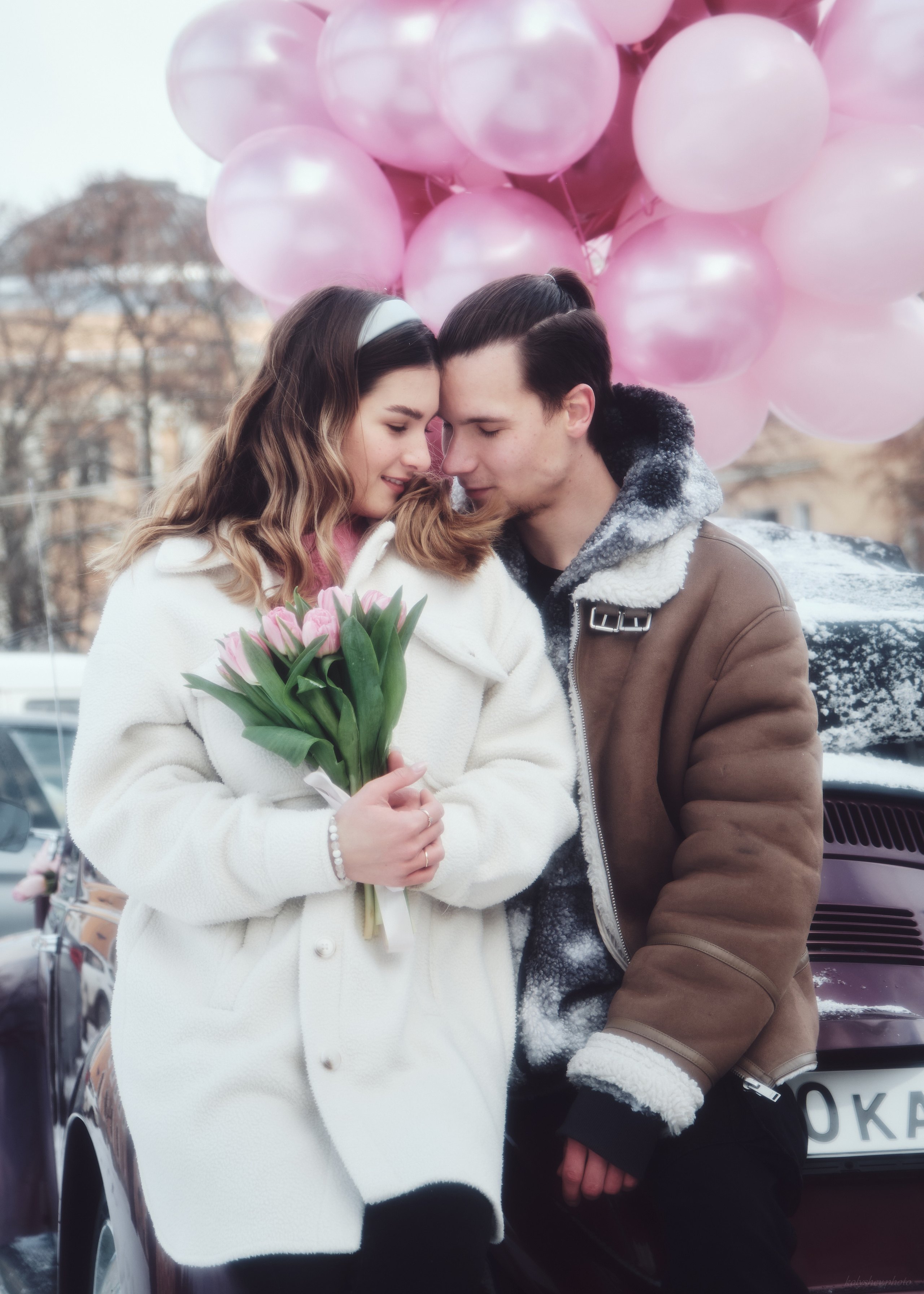 Фотосессия лавстори на улице. Портретный фотограф в Москве Виктория Колышева