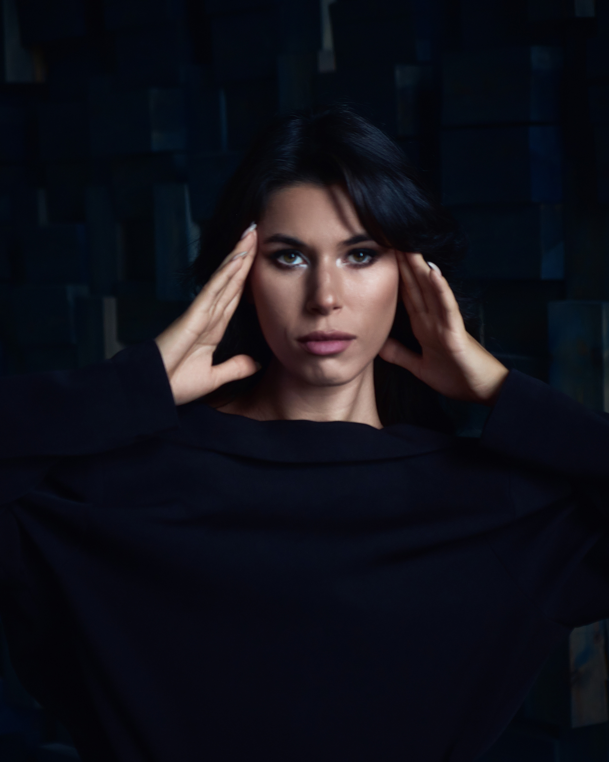 Женская будуарная съёмка. Портретный фотограф на новый год в Москве Виктория Колышева