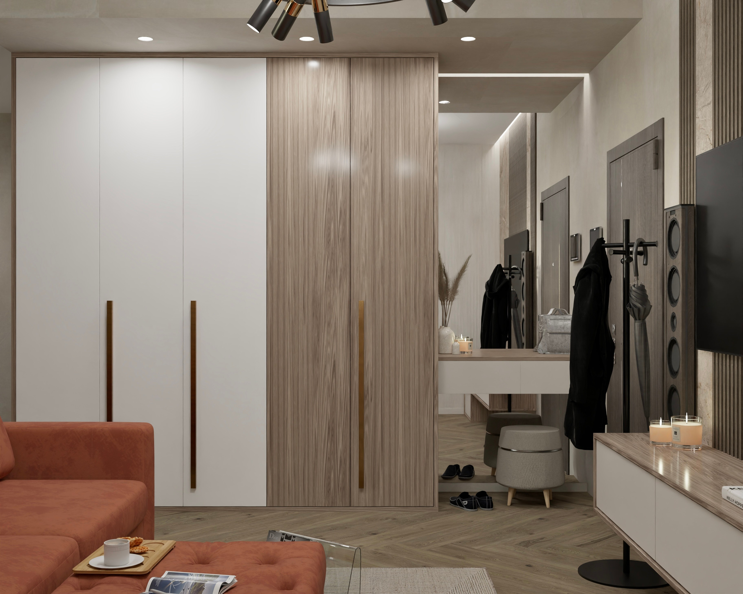 Двухкомнатная квартира — 57 м². DMDesign — студия дизайна интерьеров