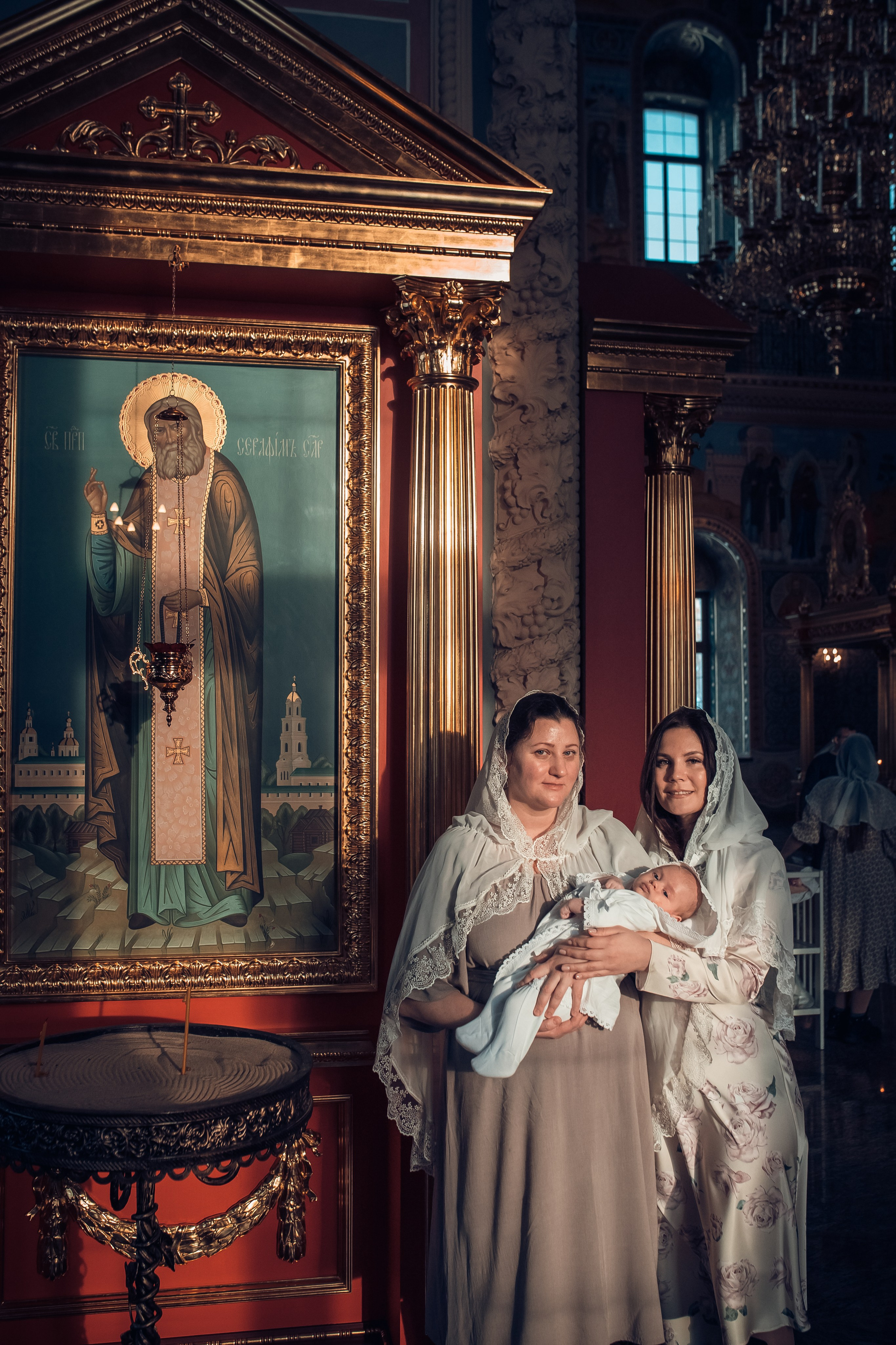 Крещение младенца Руслана в храме Георгия Всеволодовича. Екатерина Крапивина фотограф церковных Таинств в Нижний Новгороде
