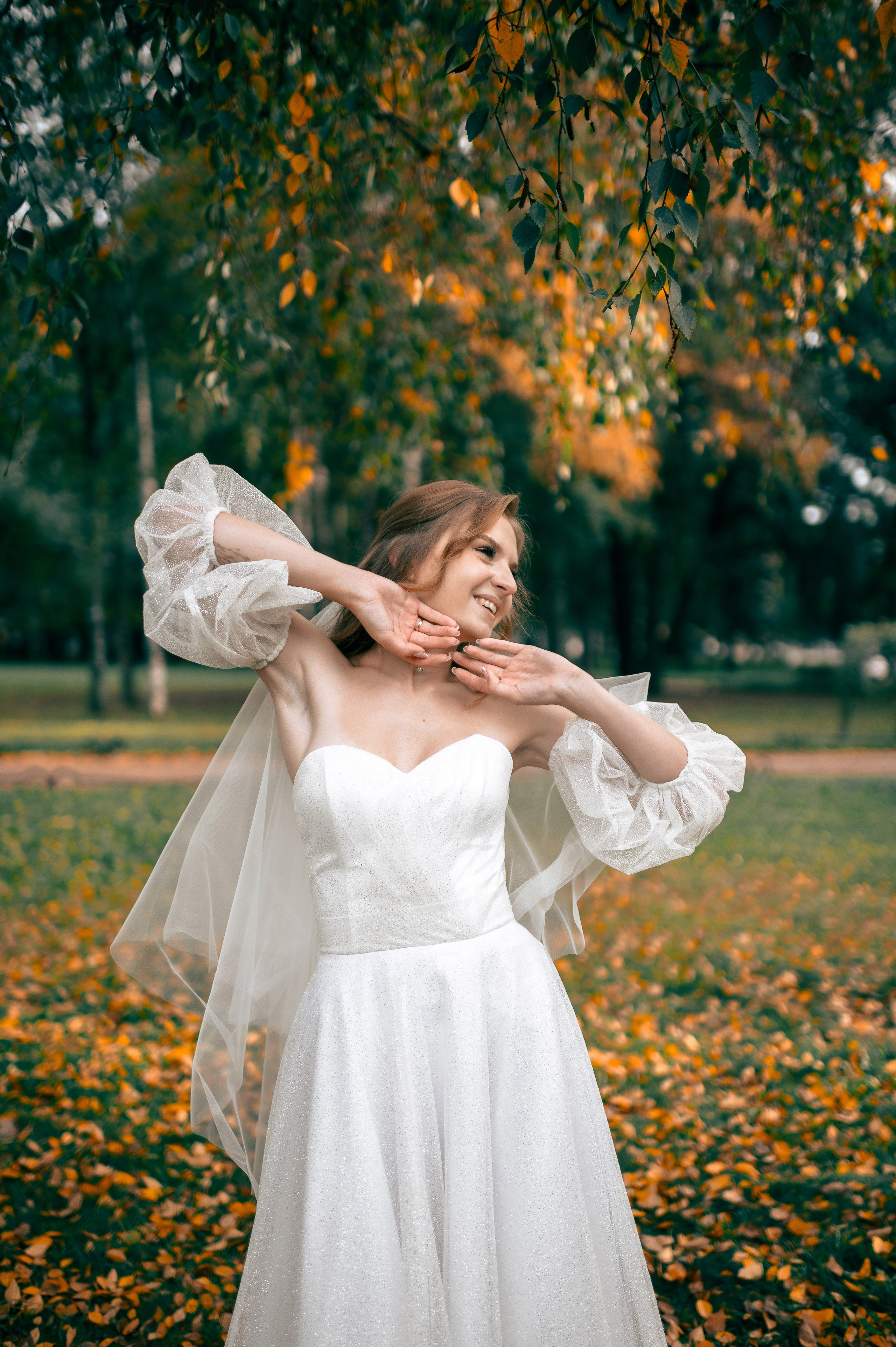 Анастасия и Михаил (Второй Дворец Бракосочетания на Фурштатской улице 52, фотосессия в Таврическом парке). Портретный, семейный и свадебный фотограф в Санкт-Петербурге и в Пушкине Ширяев Денис