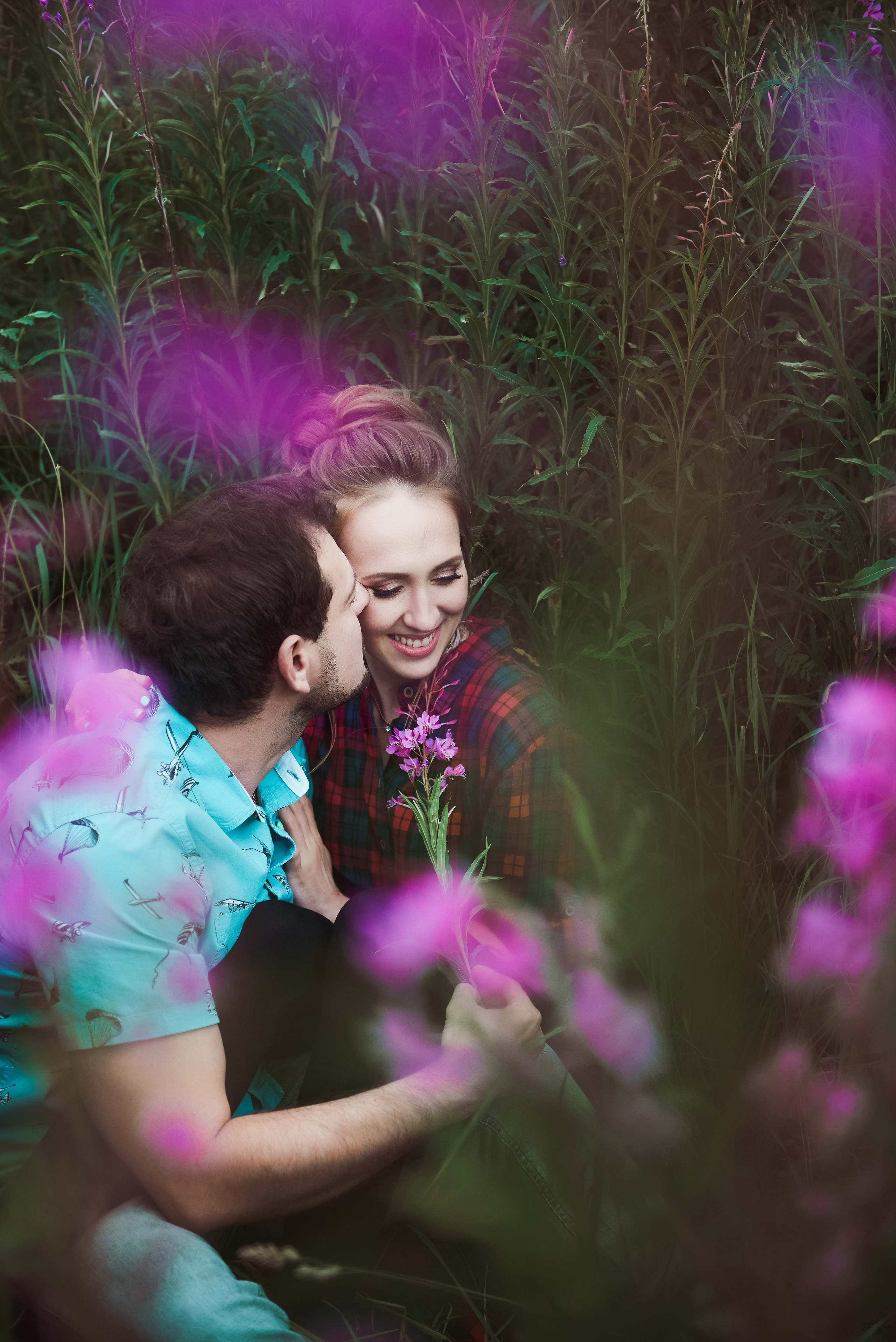 Александра и Вячеслав (фотосессия Love story на природе). Портретный, семейный и свадебный фотограф в Санкт-Петербурге и в Пушкине Ширяев Денис