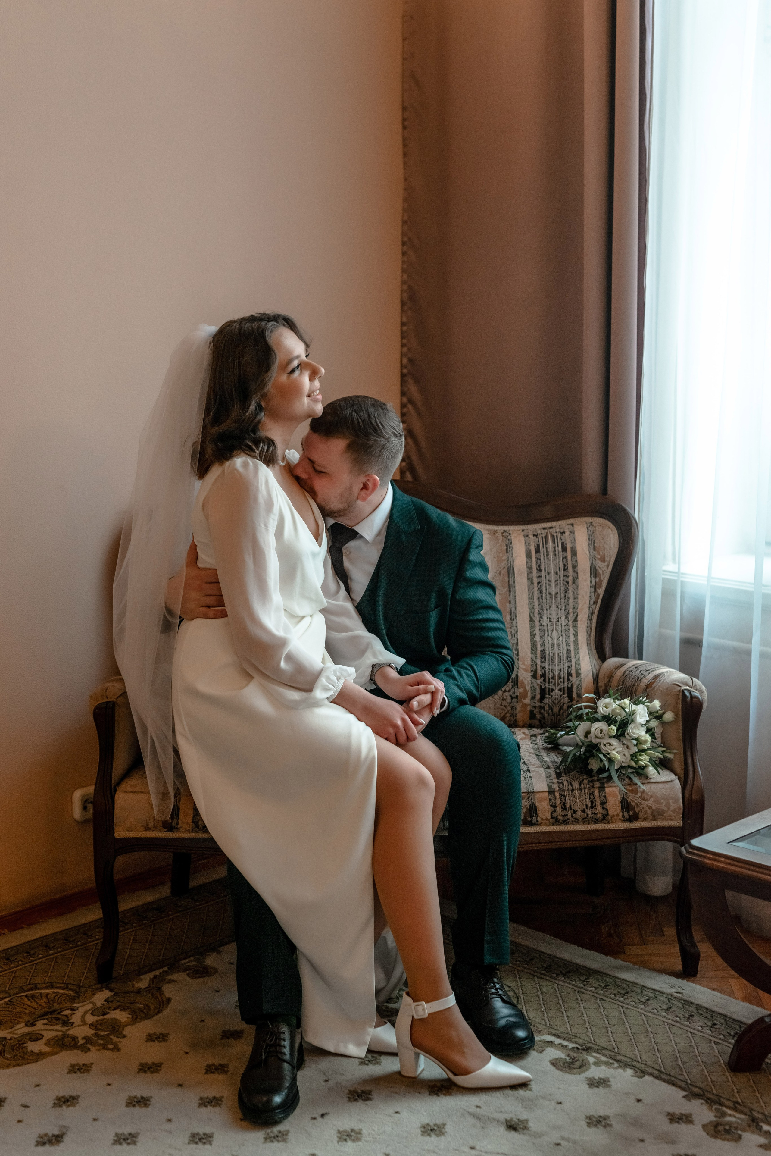 Ксения и Егор (фотосессия в ЗАГСе Петроградского района, Ботаническом саду с сакурой). Портретный, семейный и свадебный фотограф в Санкт-Петербурге и в Пушкине Ширяев Денис