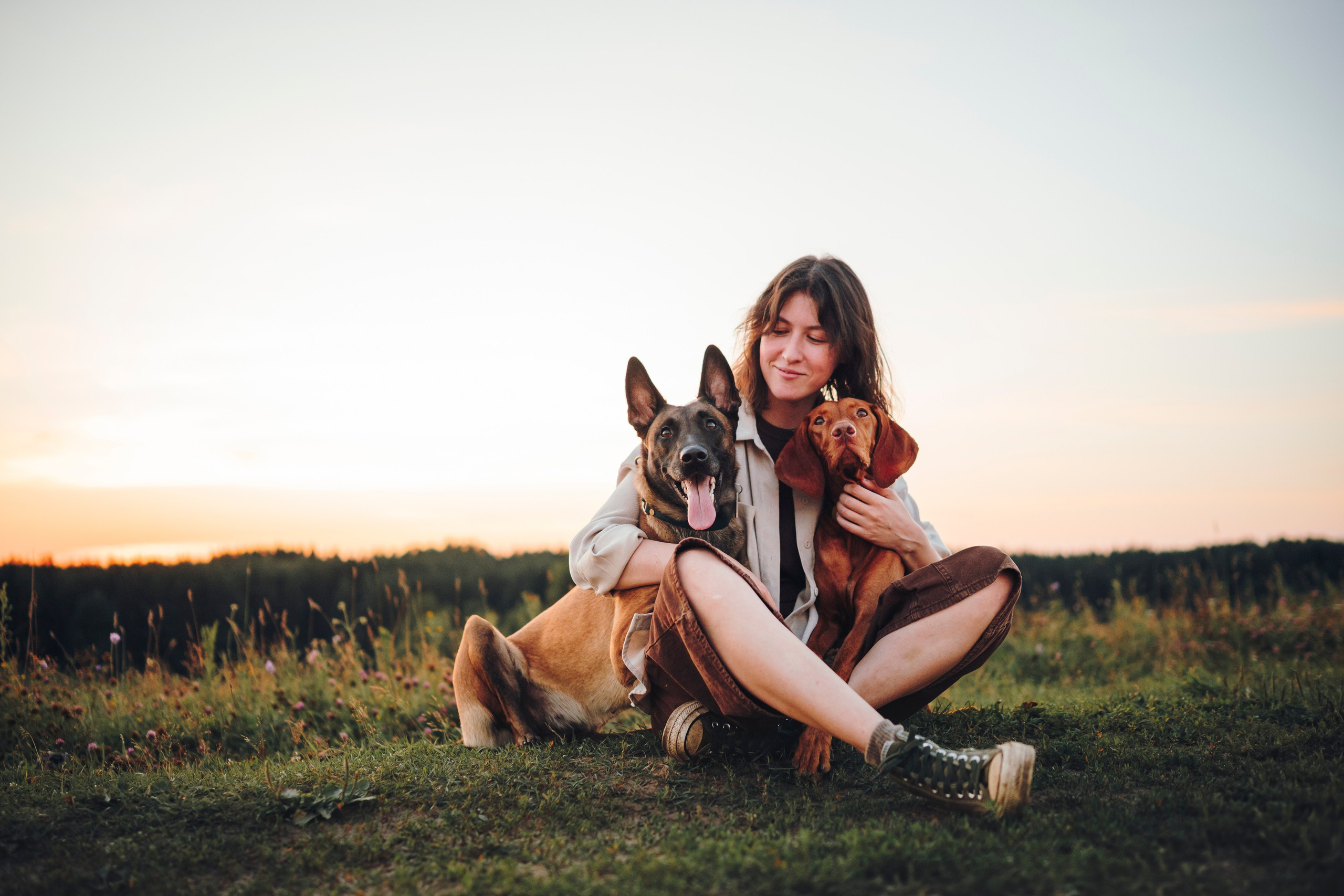Маша, Трисс и Эста. Семейный фотограф анималист Ананьева Мария — Москва
