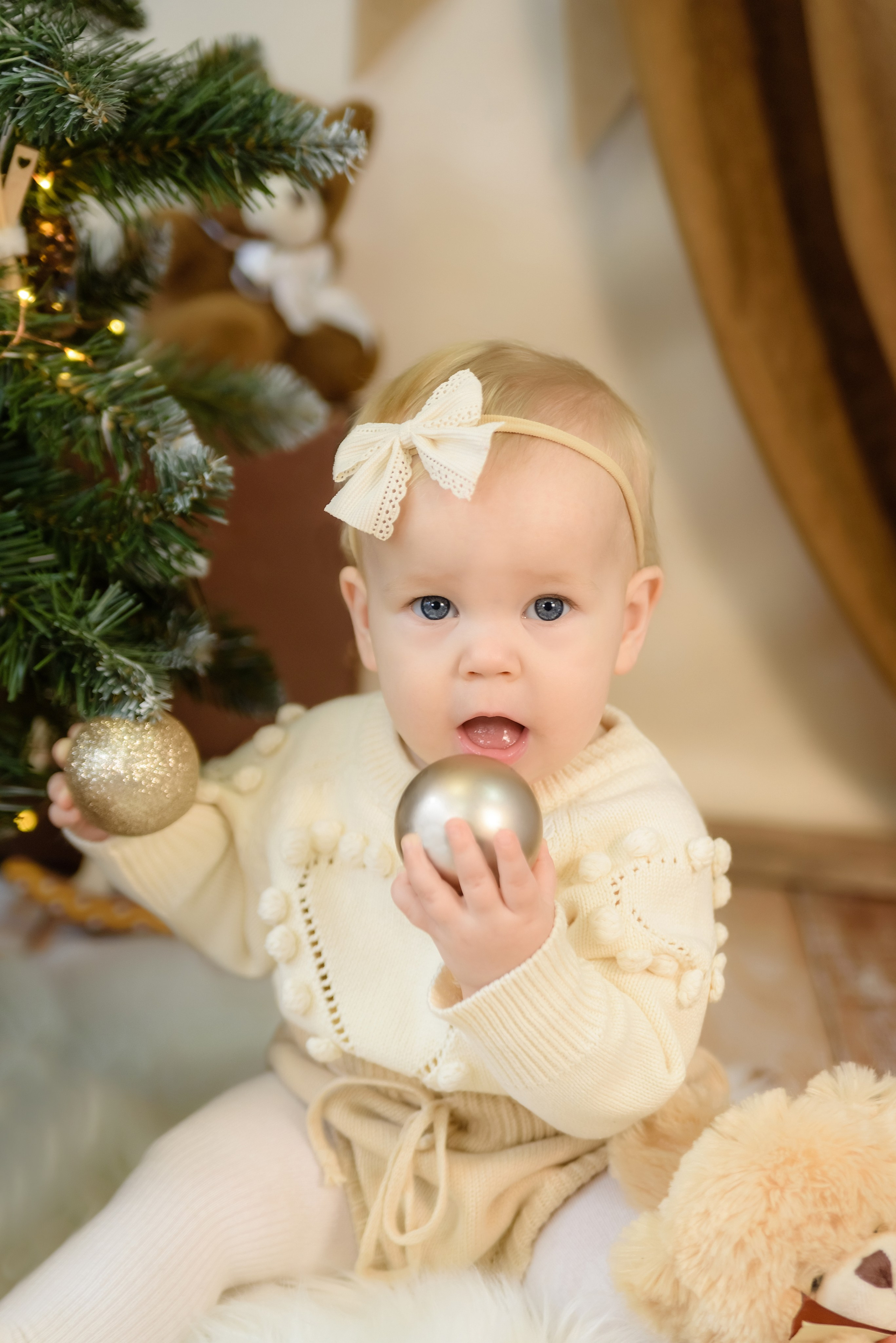 Детская фотосессия «Новогодний медвежонок» Мирослава. Детский Фотограф |Фотограф на годик в Брянске Ирина Романова