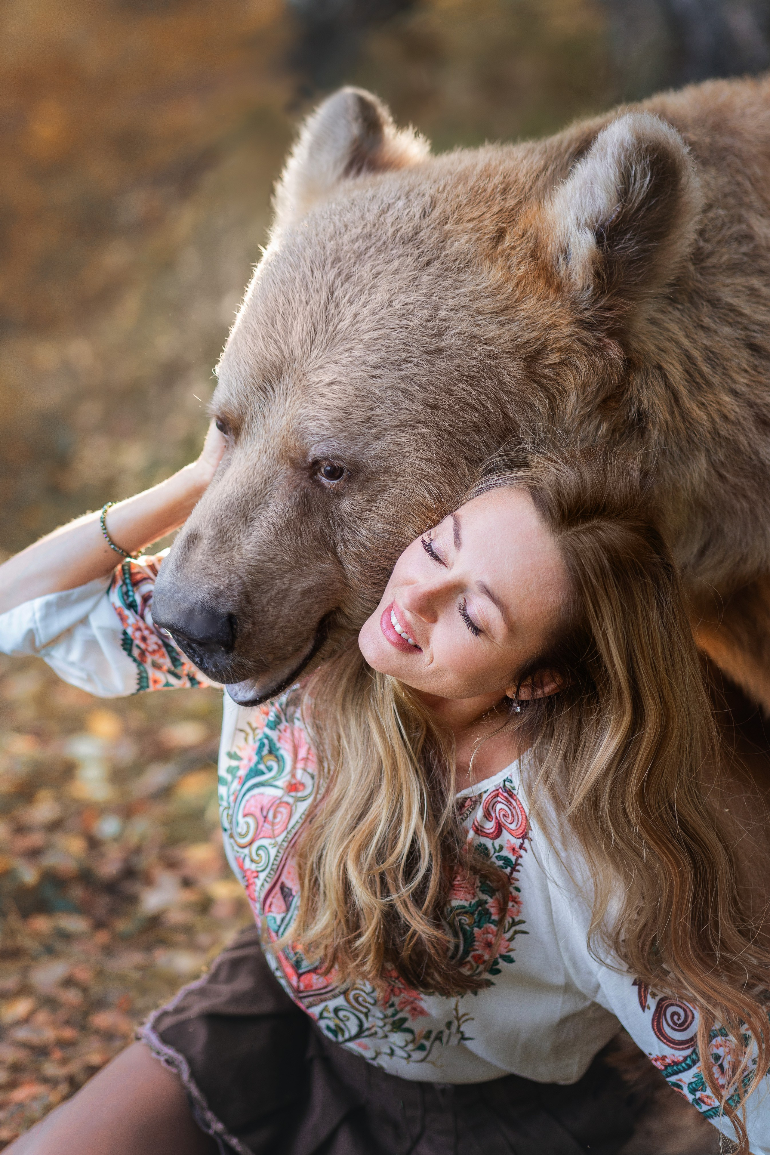 Фотосессия с медведем. Фотограф Лия Милк | Москва, Подмосковье