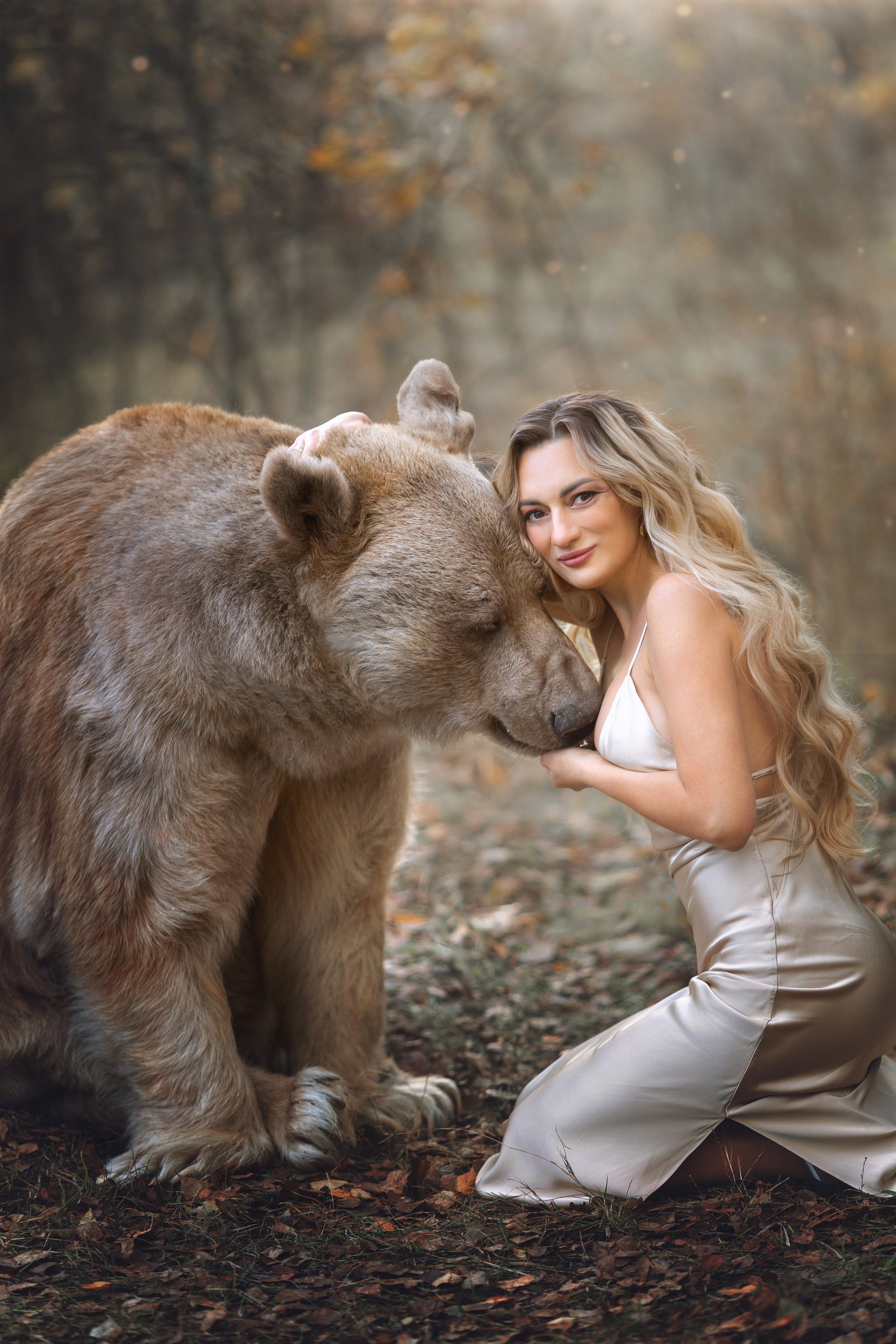 Фотосессия с медведем. Фотограф Лия Милк | Москва, Подмосковье