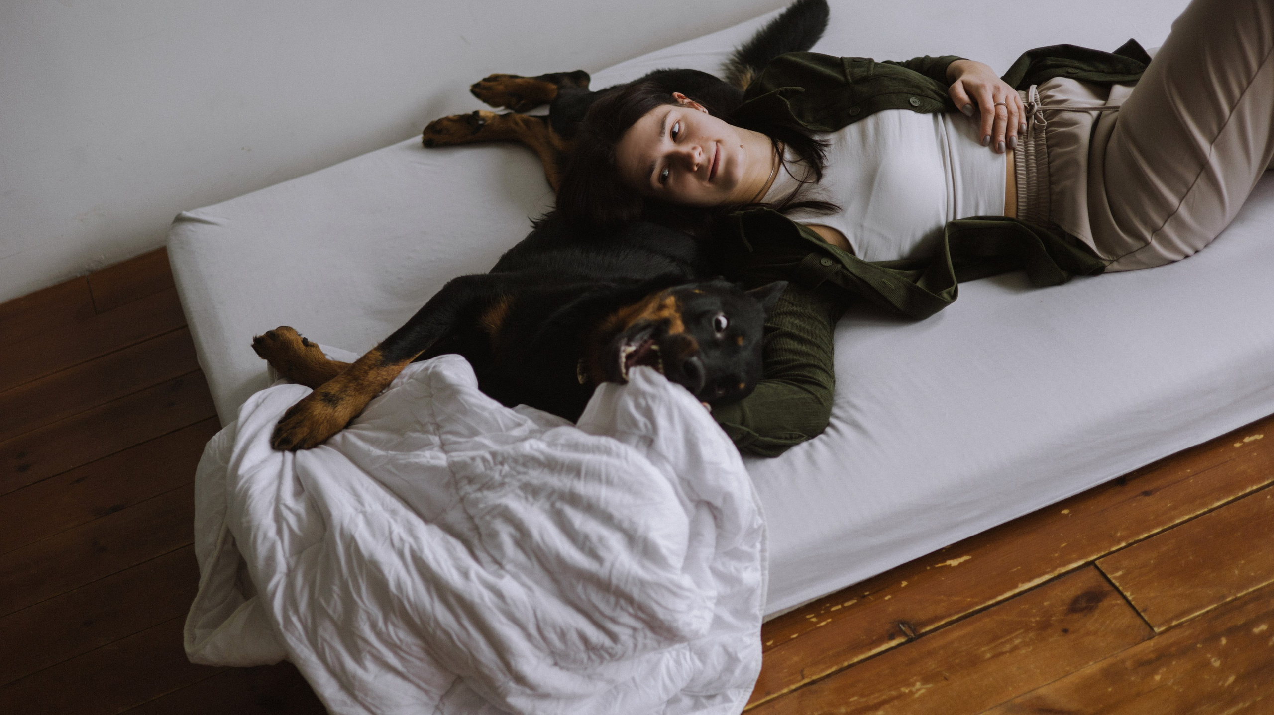 Полина и Зевс. Фотограф-анималист Богданова Полина