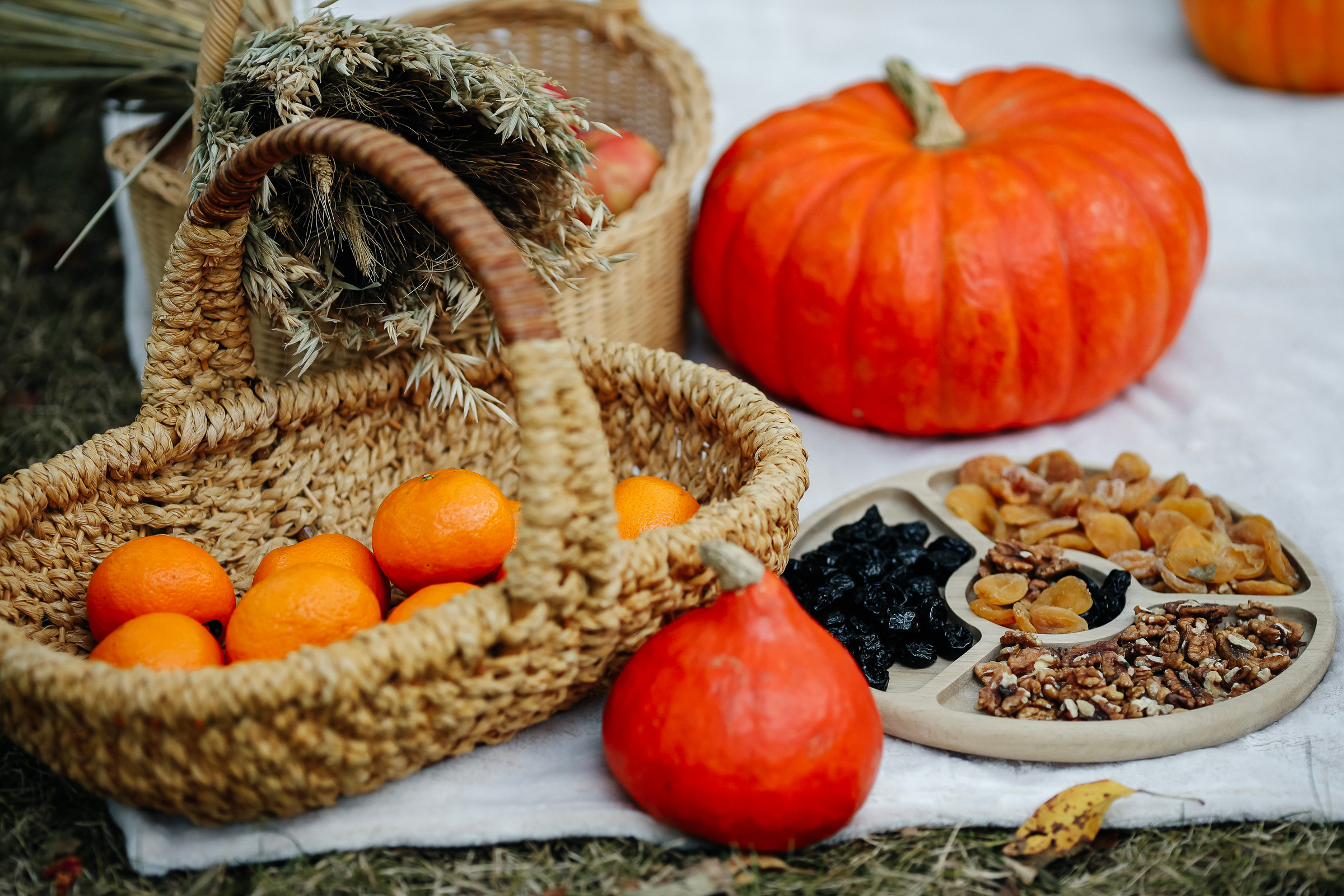 Осенний пикник с тыквами. Семейный и свадебный фотограф в Москве Ксения Герасимова