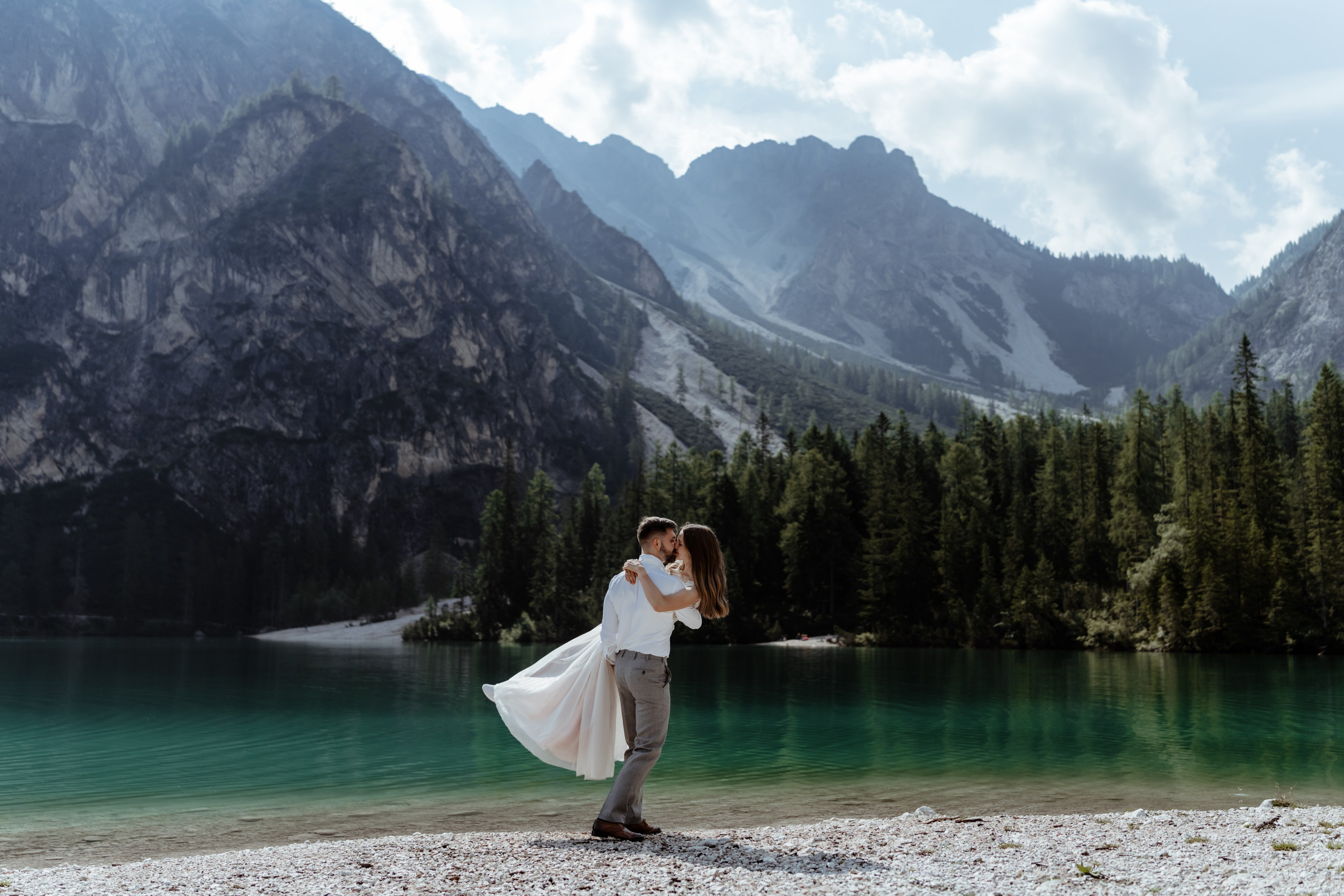 LAGO DI BRAIS| ITALY. Elopement Wedding Photographer
