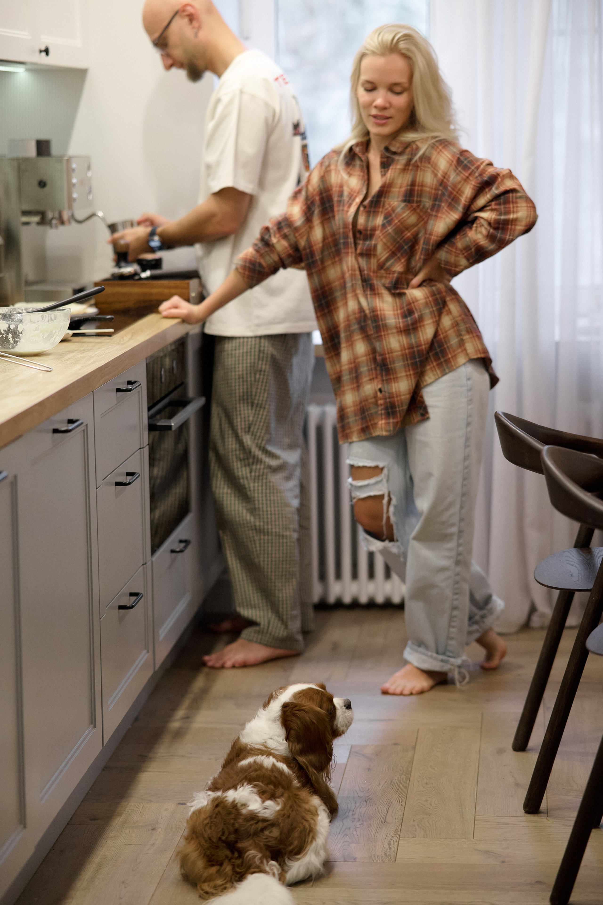 Серёжа, Вика, Макар и Кэш. Семейный и свадебный lifestyle-фотограф в Москве Мария Петрова