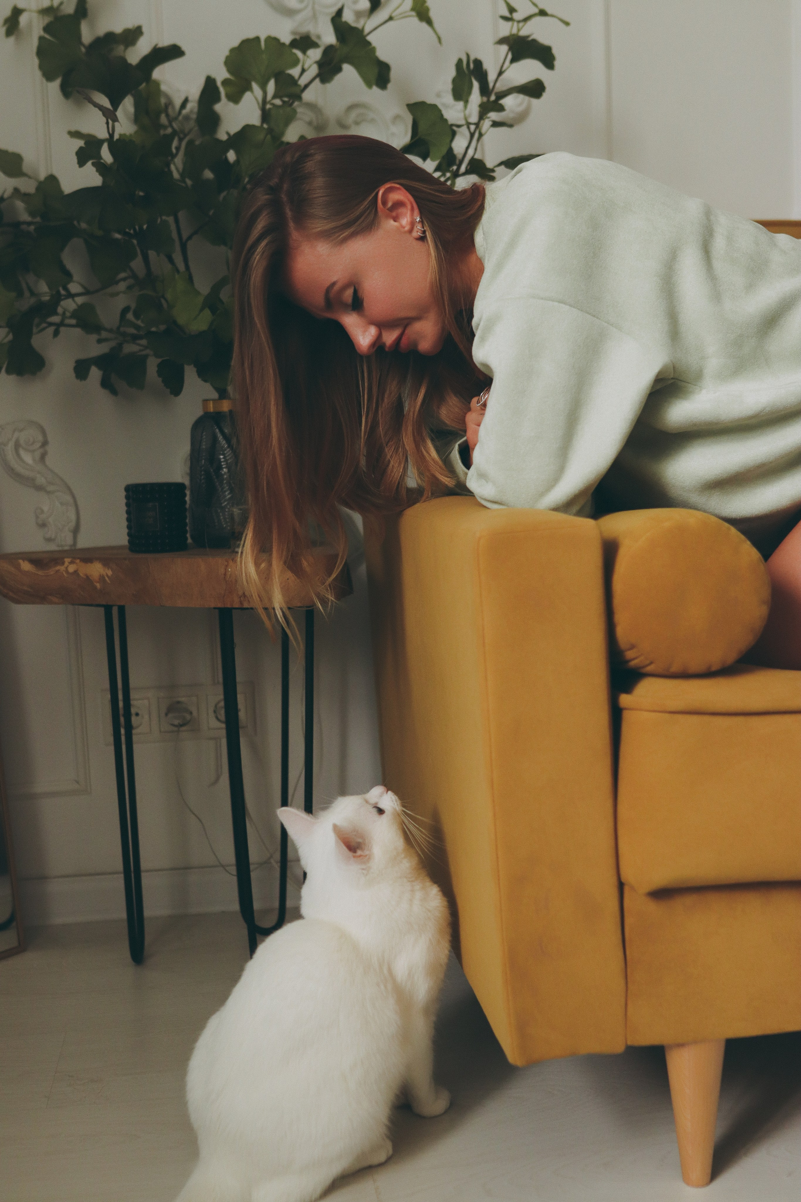 Фотосъёмка Ани и Оливки дома. Фотограф Самара Лена Мандарин