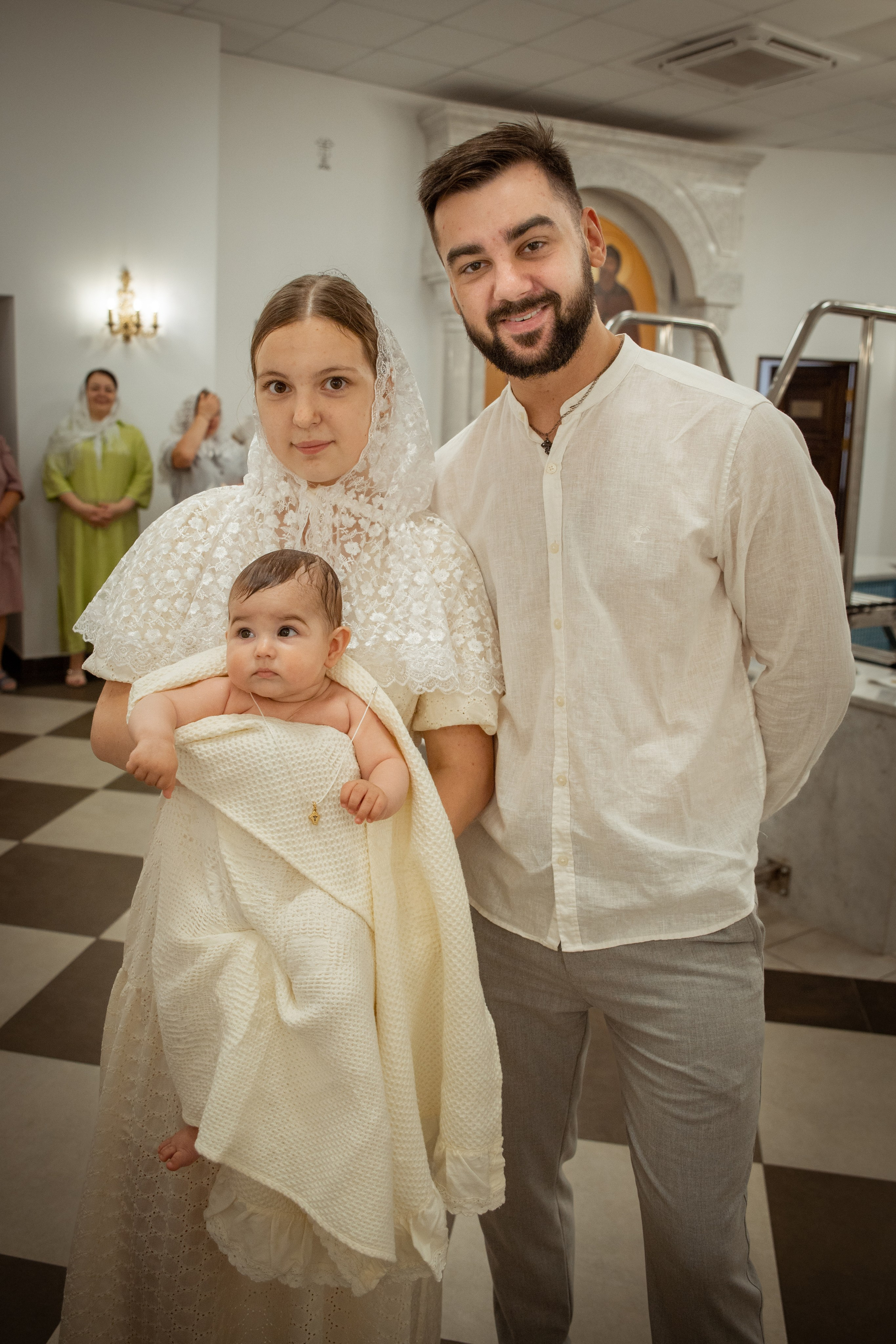 Таинство Крещения Александры, Александра-Невский Собор г. Волгоград. Церковный, семейный и репортажный фотограф Волгоград, Волжский