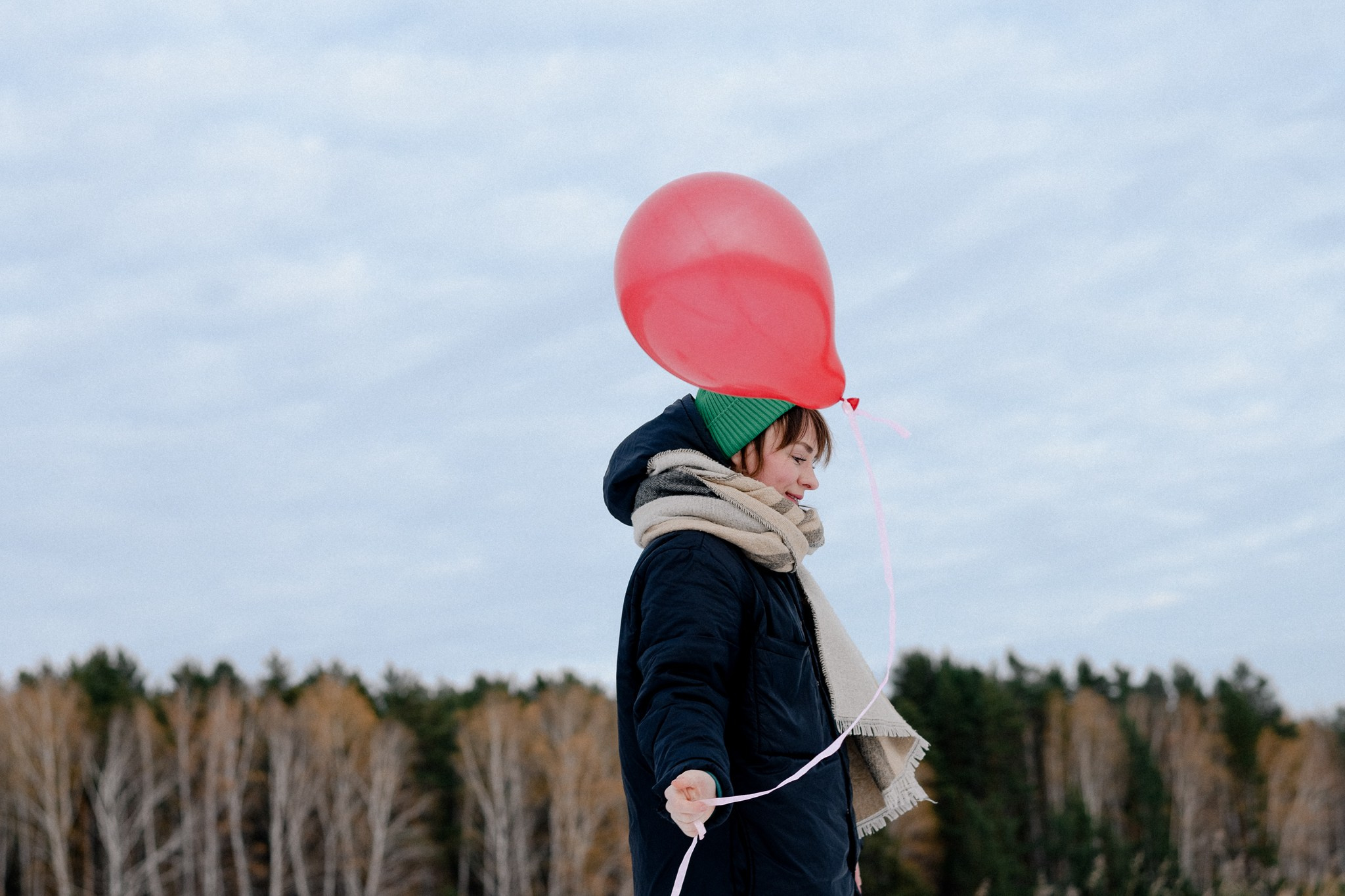 Зимняя фотосессия в лесу в Тюмени — Оля — Фотограф Дарья Мустафина. Фотограф Дарья Мустафина, Тюмень