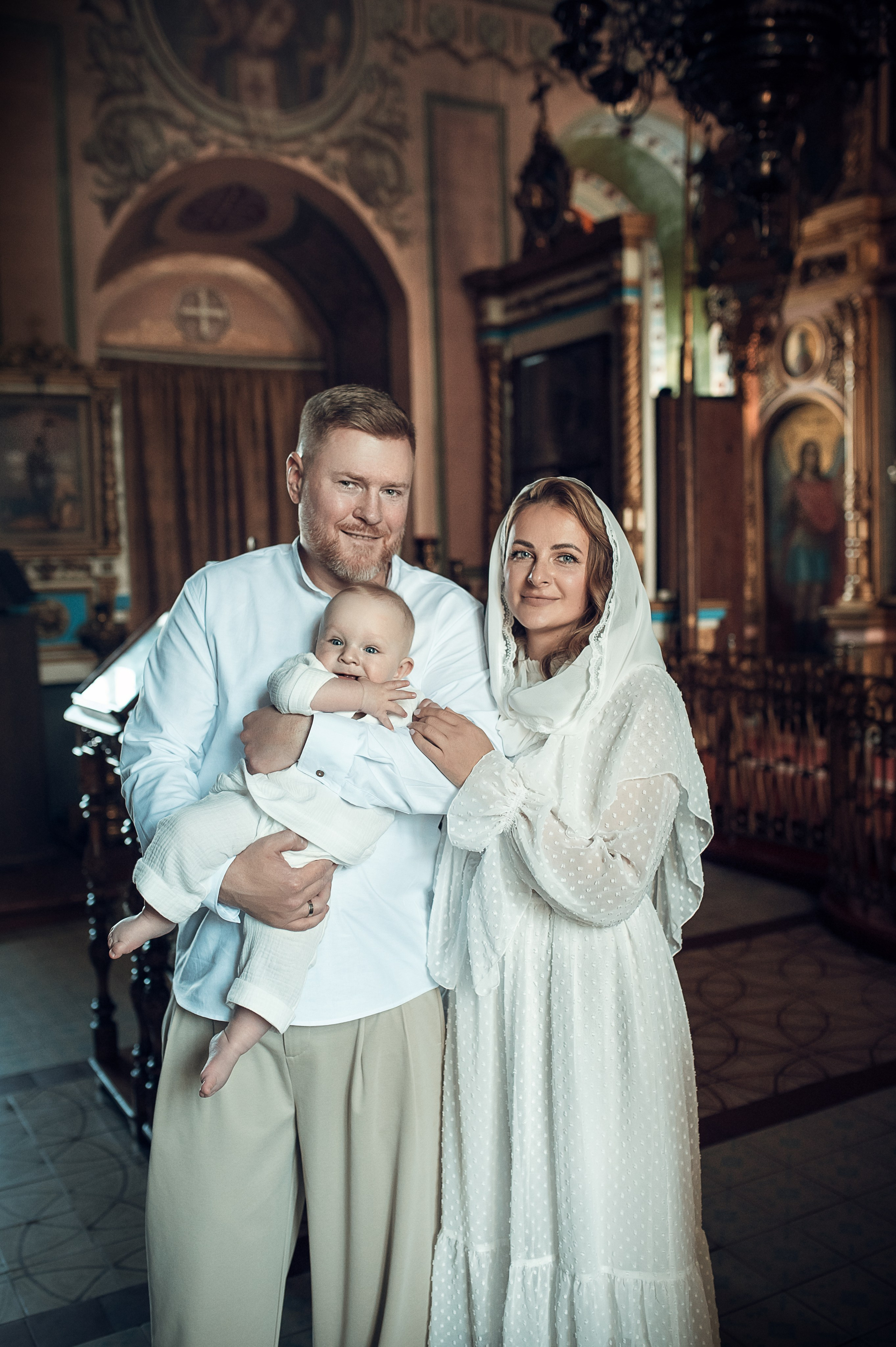 Фотосъемка крещения в храме села Домодедово