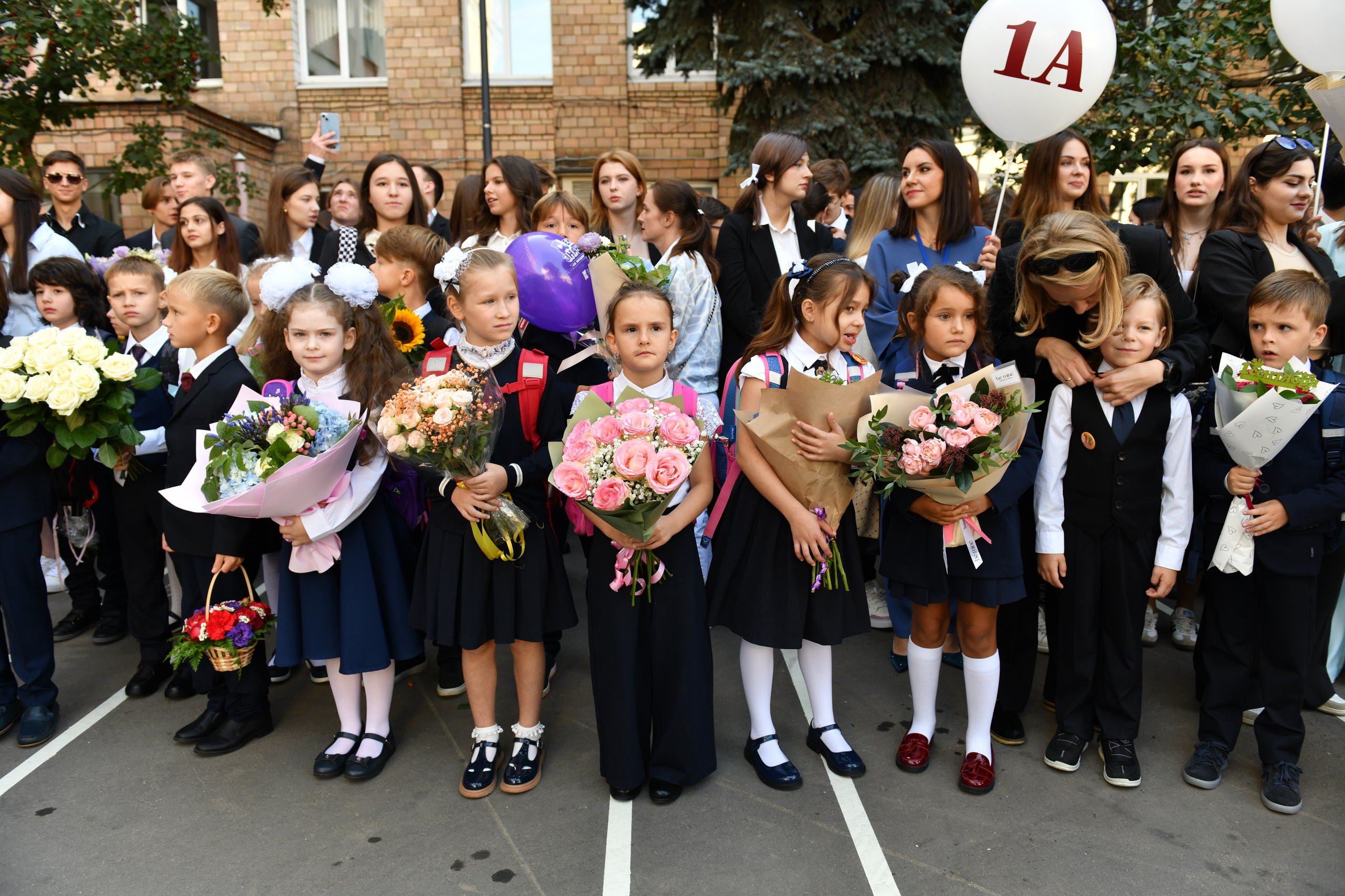 Линейка 1 класс. Свадебный и портретный фотограф в Москве Галина Борисова