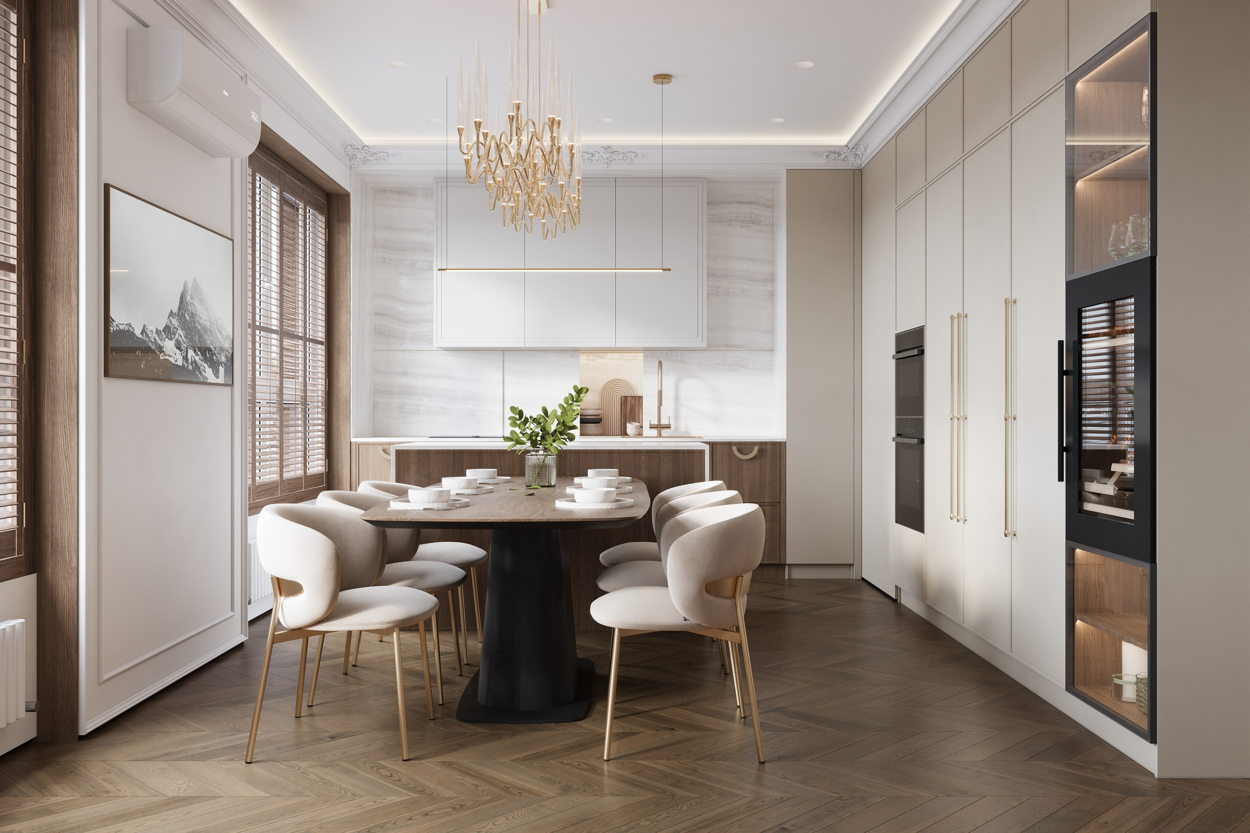 Квартира 142 м². Дизайнер интерьера Малюгина Ксения Санкт-Петербург