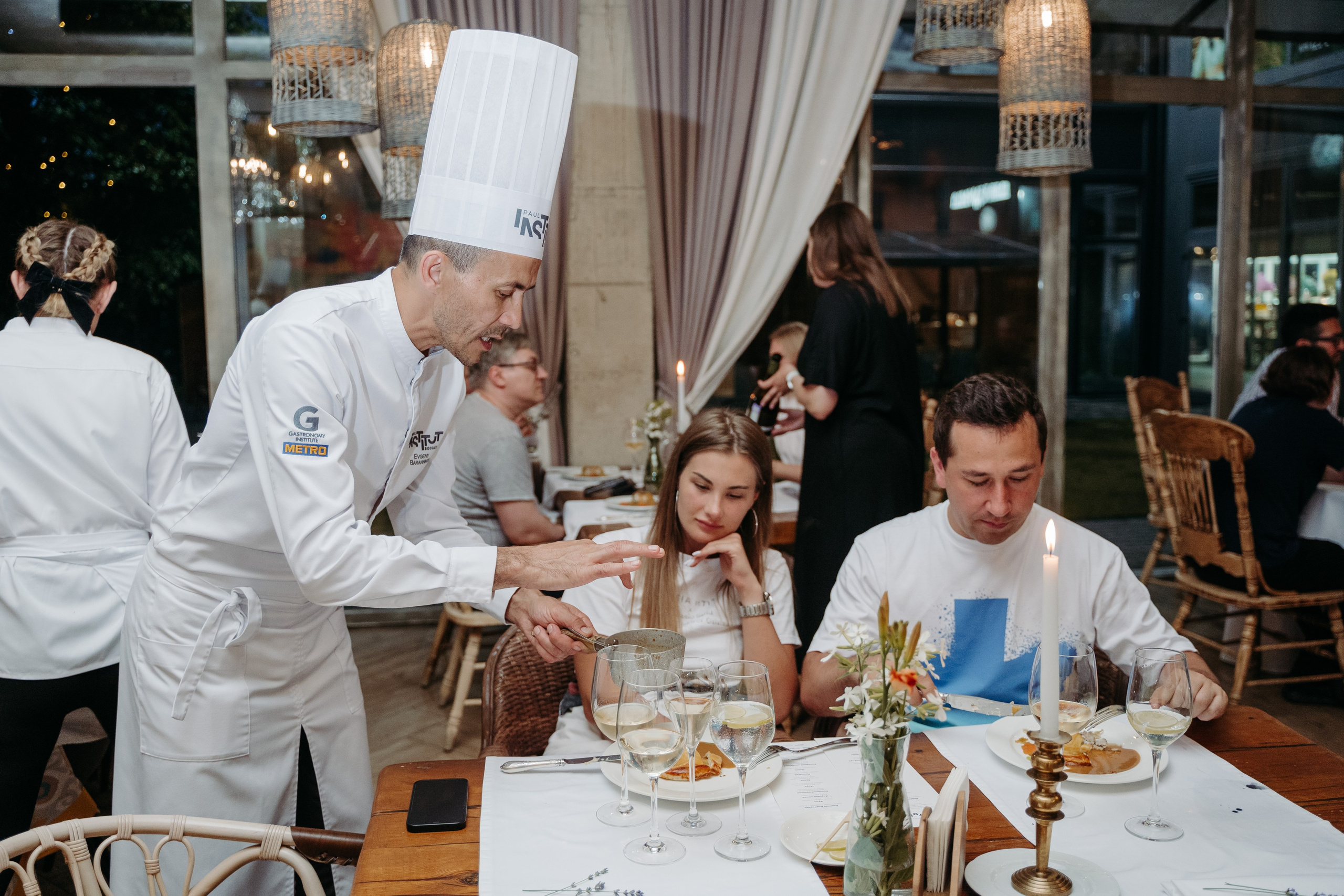 Открытый ужин с Mishlen Шеф Поварами. Репортажный и свадебный фотограф в Москве Рая Небогатова