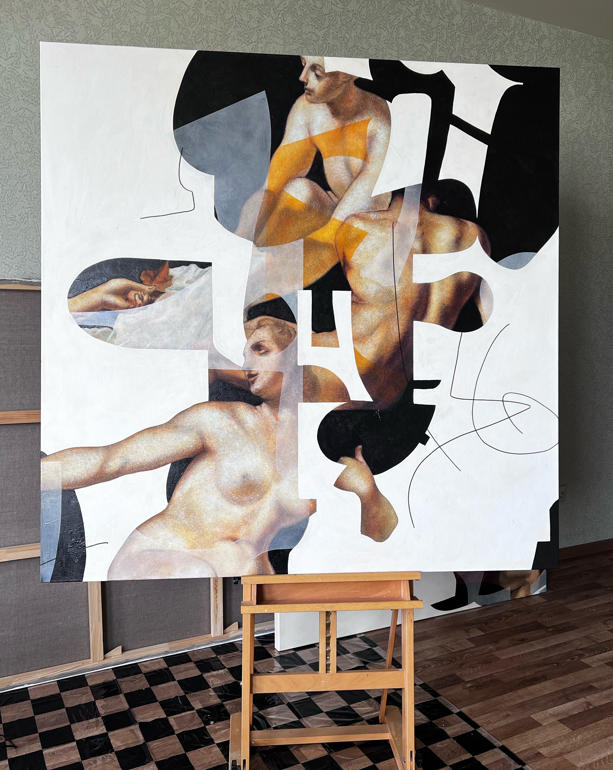 Квинтет. Художник-абстракционист Ольга Рикун. Москва