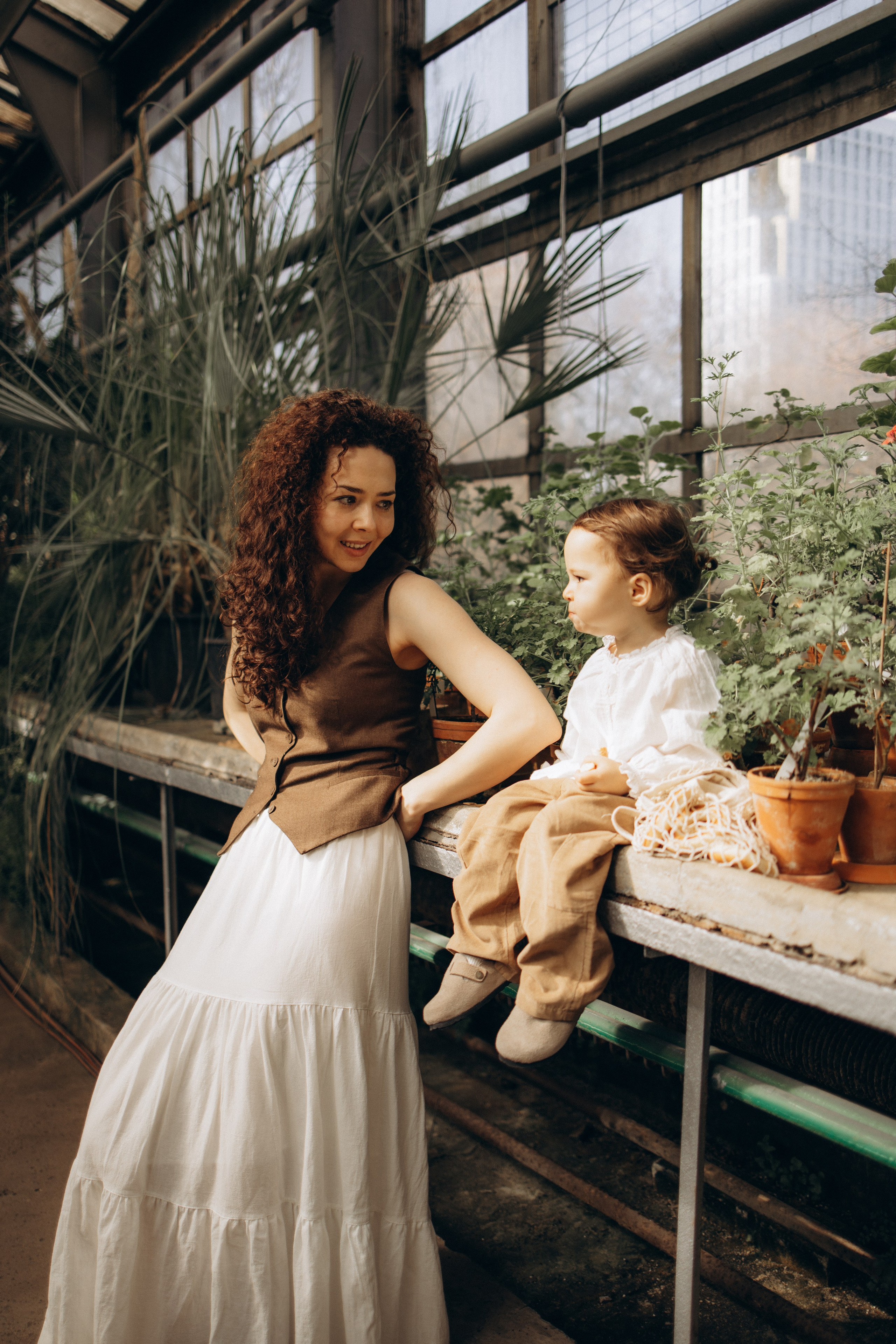 Прогулка по оранжерее. Семейный фотограф в Москве Ксения Аганина