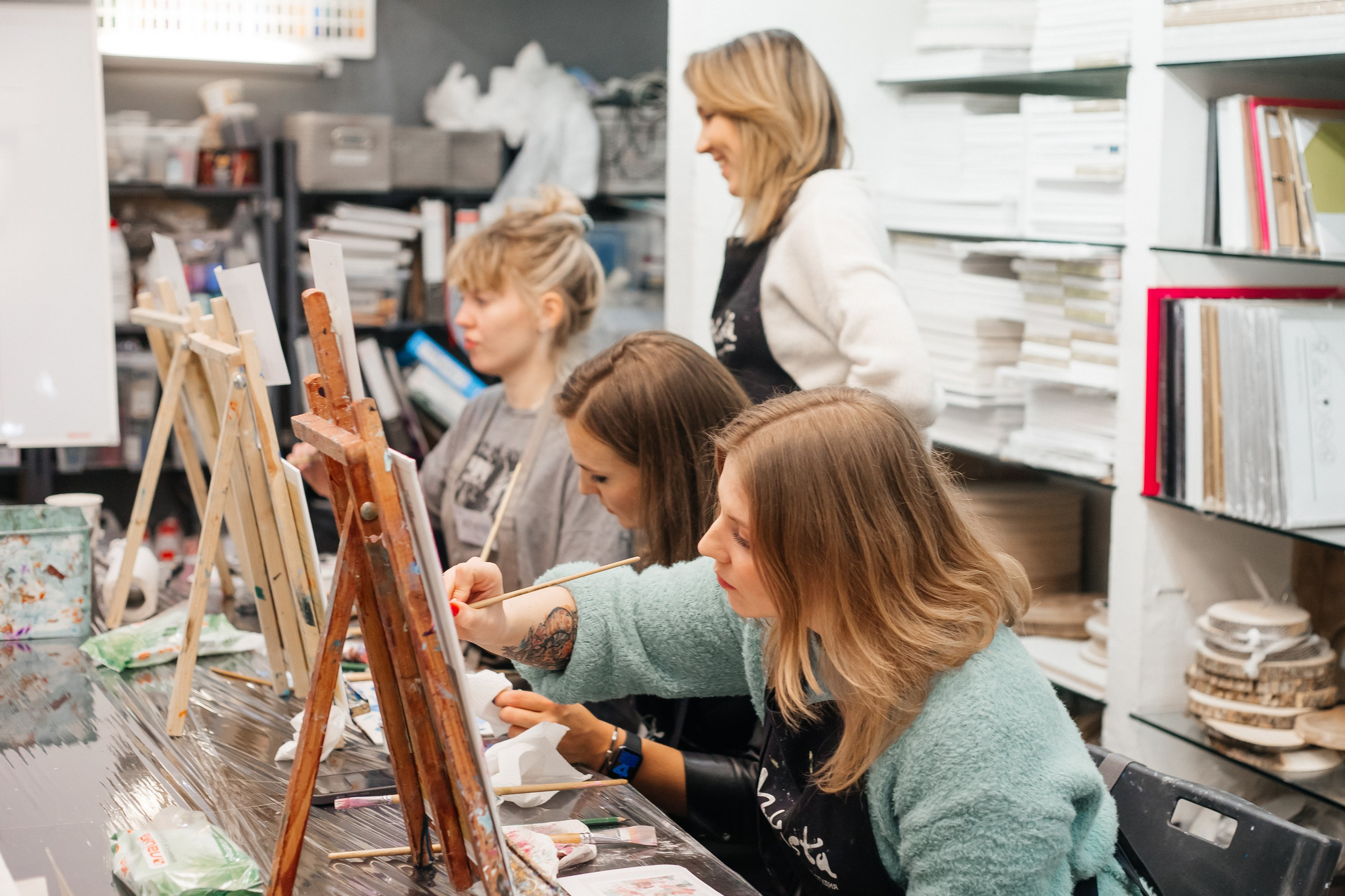 Artista. Мастер-класс по живописи. Семейный фотограф в Санкт-Петербурге Ева Маркова