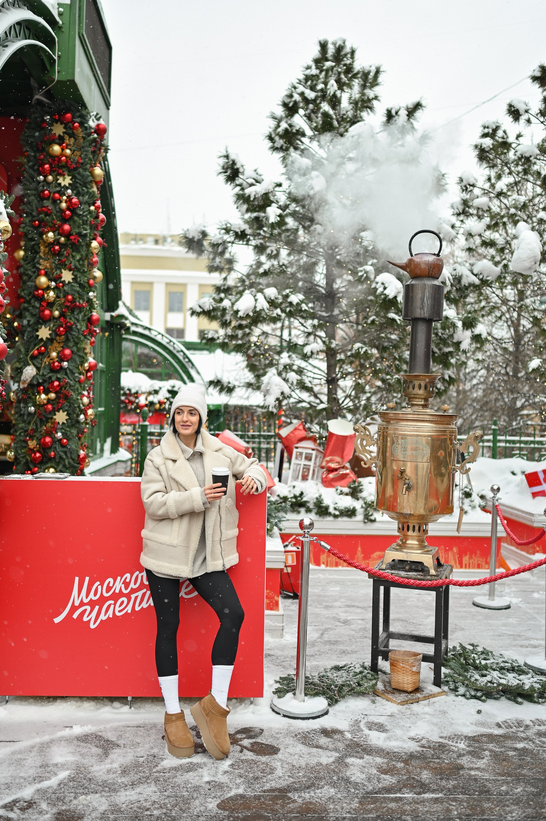 Новогодняя фотосессия на Тверской площади. Semerlina.ru