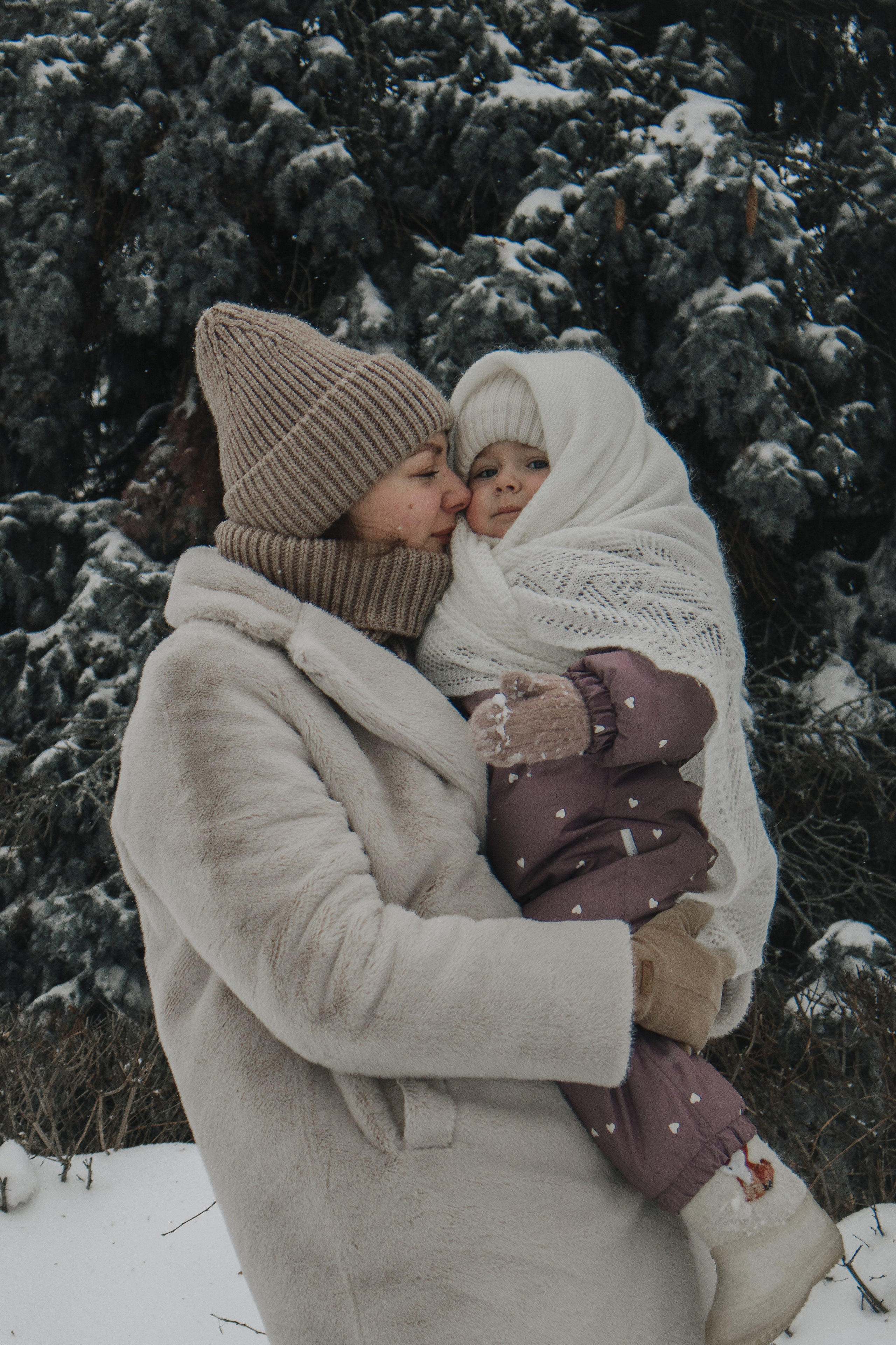 Зимняя фотосессия в парке. Семейный и женский фотограф Москва Юлия Левада