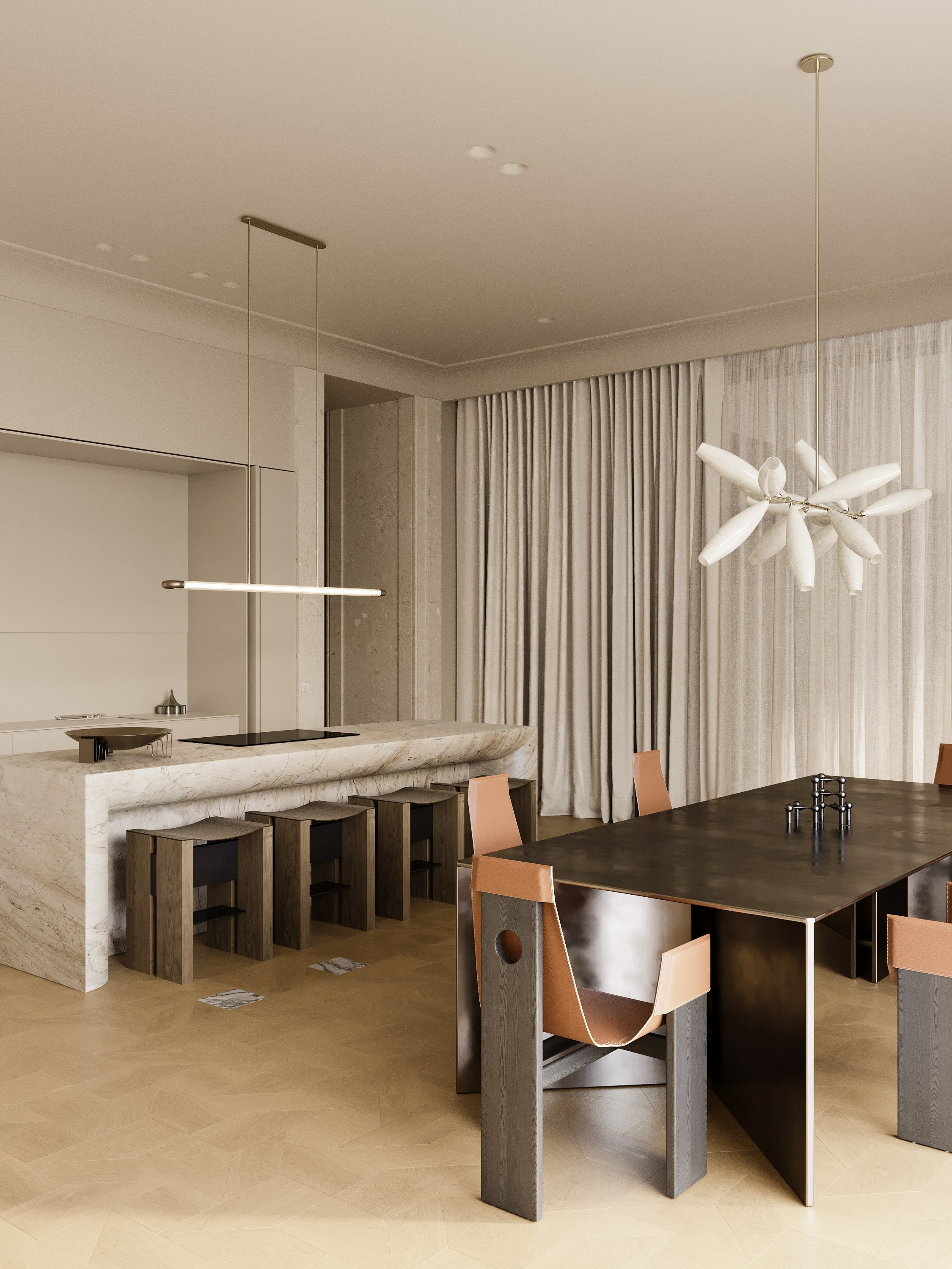 VILLA MADISON /1250 sq m /25'. Интерьерное ателье numéro а