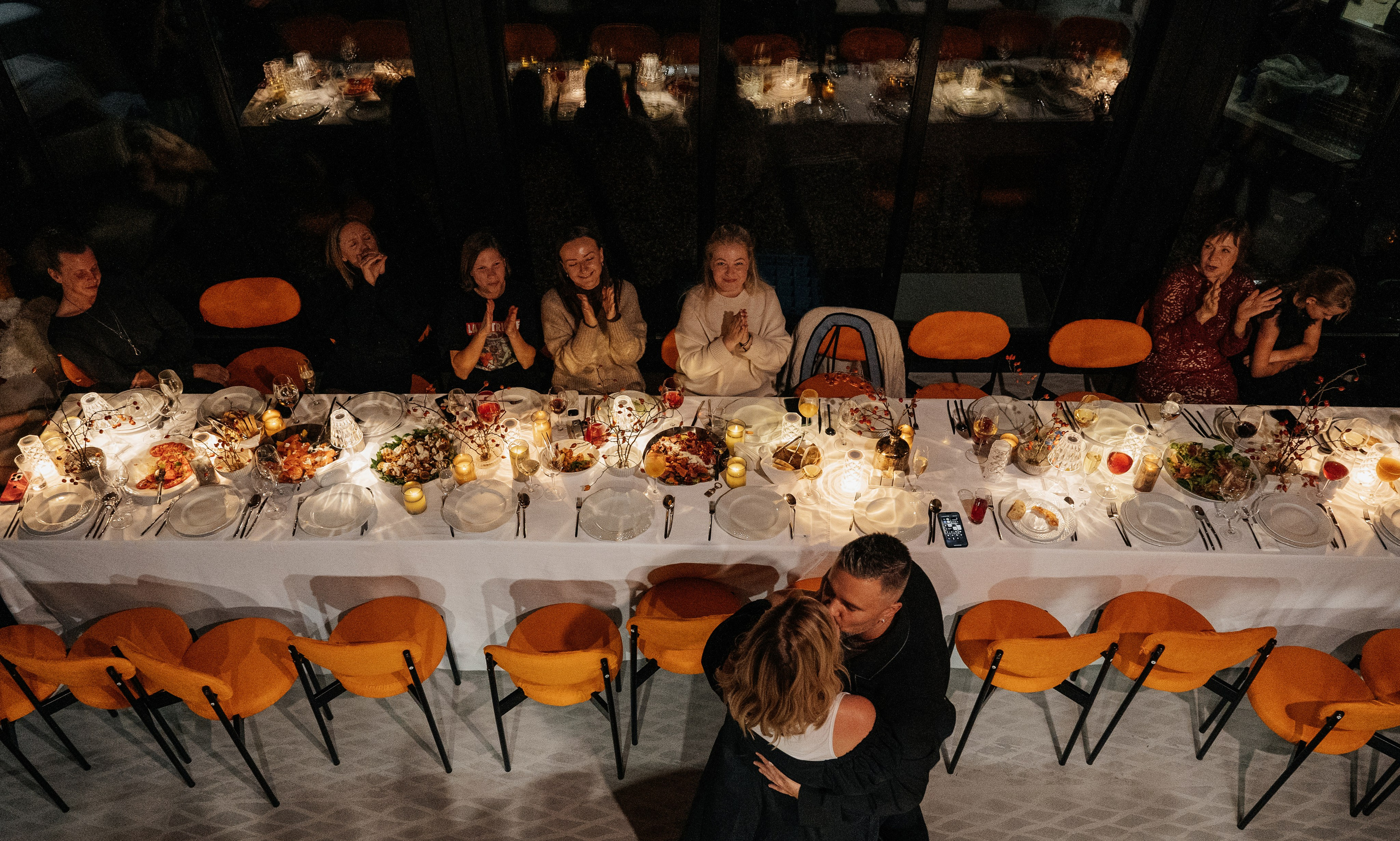 Невероятно атмосферный семейный ужин. Wedding photographer in Moscow and around the world Andrey Medvednikov