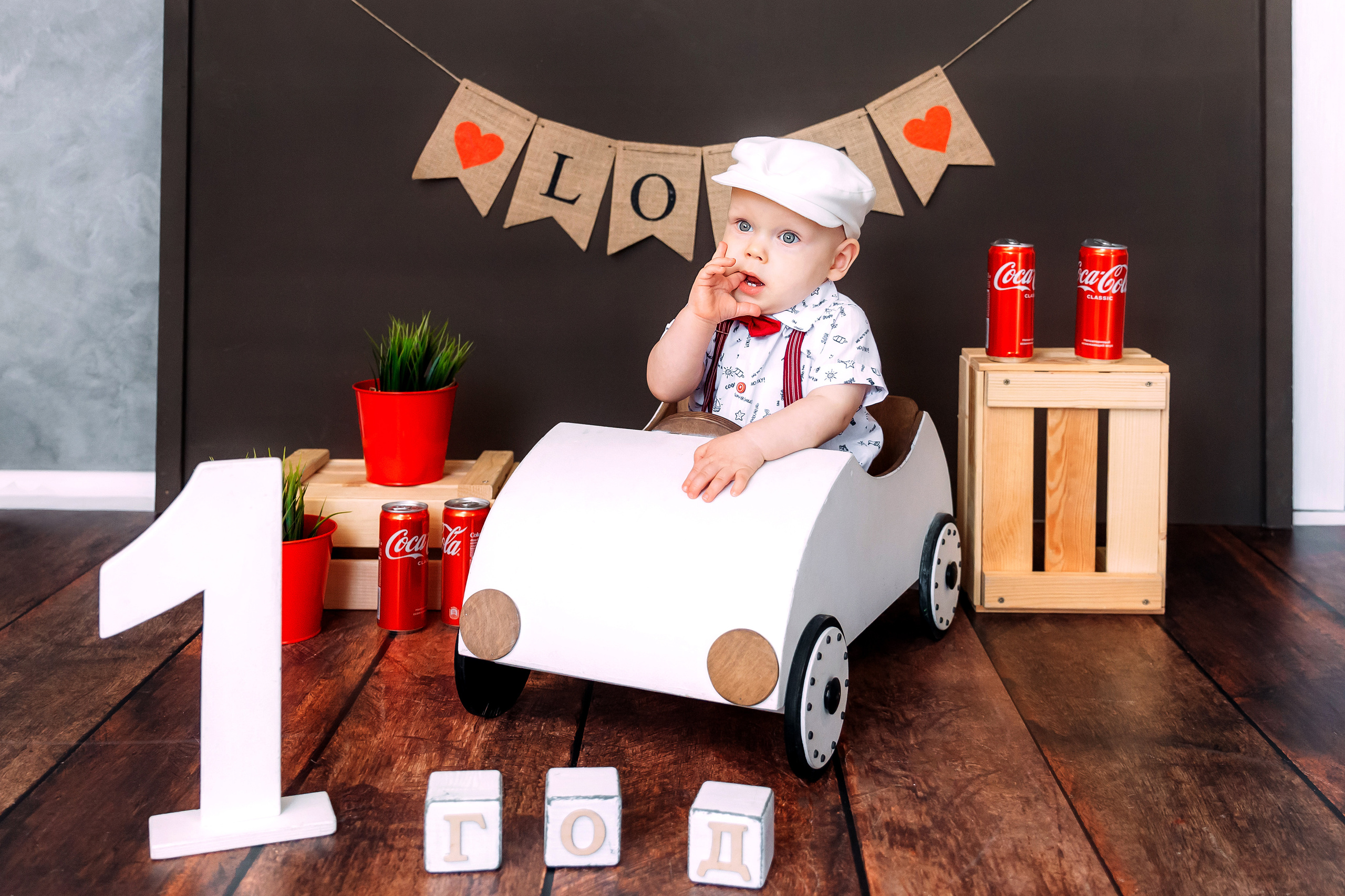 1 годик в студии. Семейный и репортажный фотограф в Иркутске Людмила Лиханская