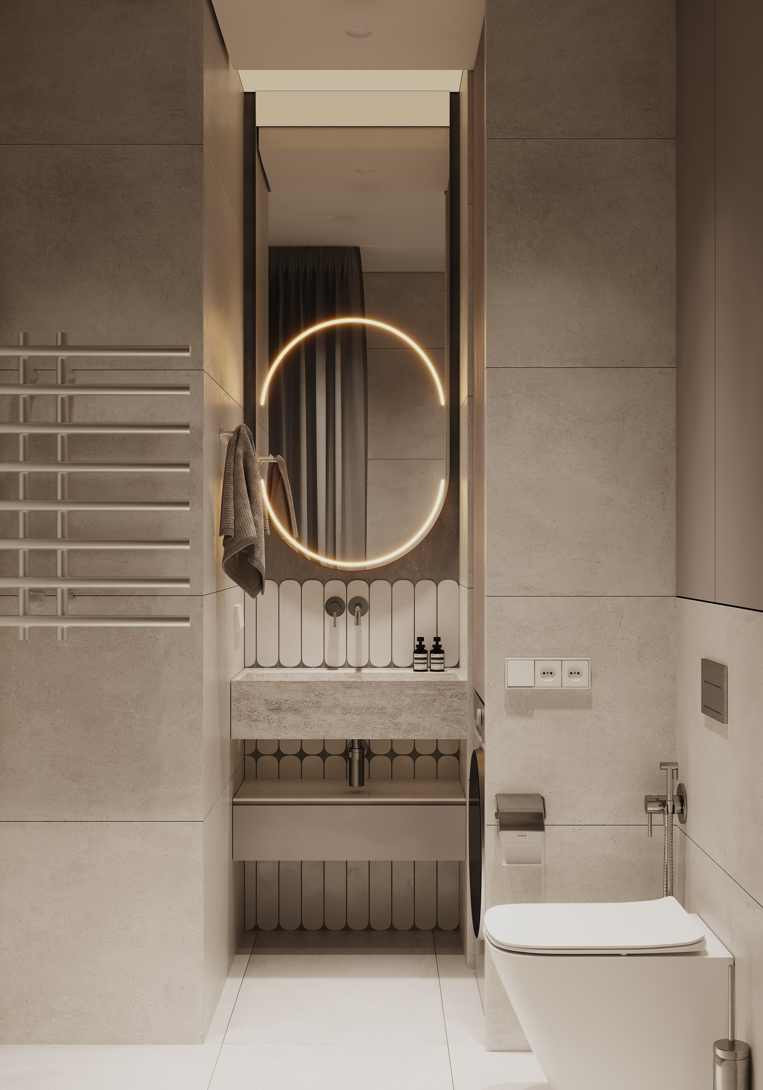 Санузел по заказу. Визуализации интерьера