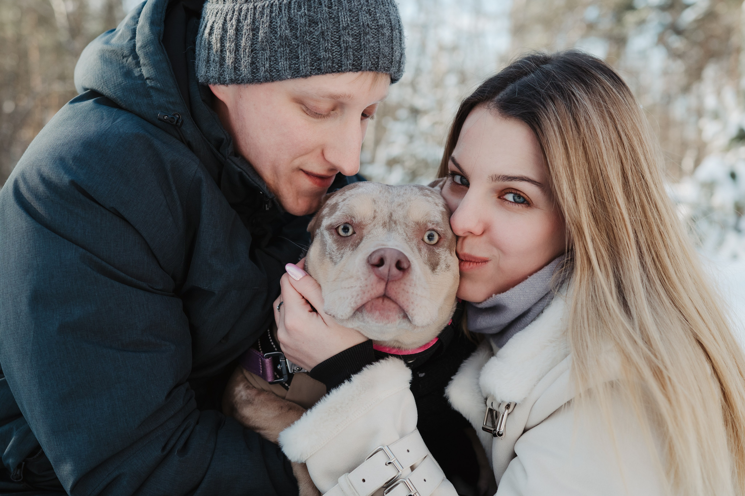 Зимняя LOVE STORY Вики, Артёма и Булочки. Семейный Фотограф в Москве Ирина Хохлова