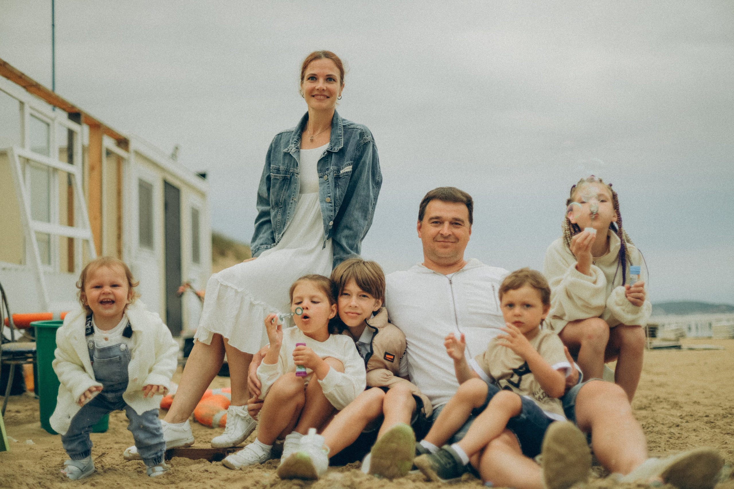 Ольга, Эдуард, Андрей, Настя, Даша, Кирилл и Ксюша. Семейный фотограф Анапа