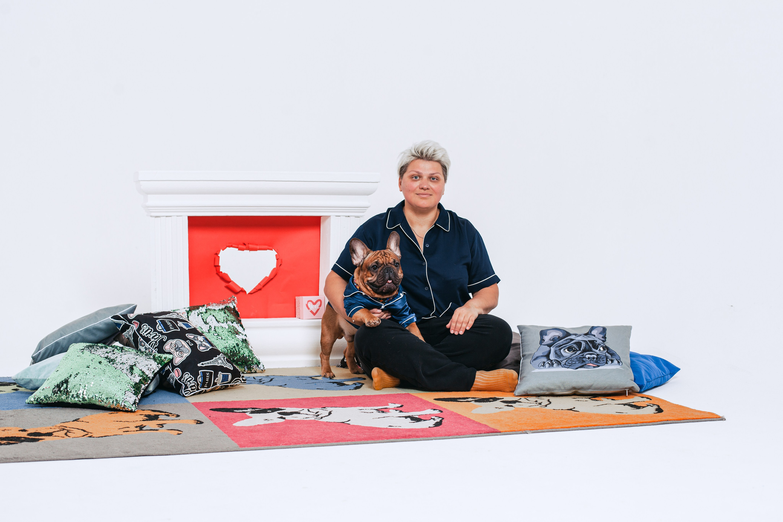 Пижамная вечеринка французских бульдогов и их хозяев. Фотограф-анималист Татьяна Степанова