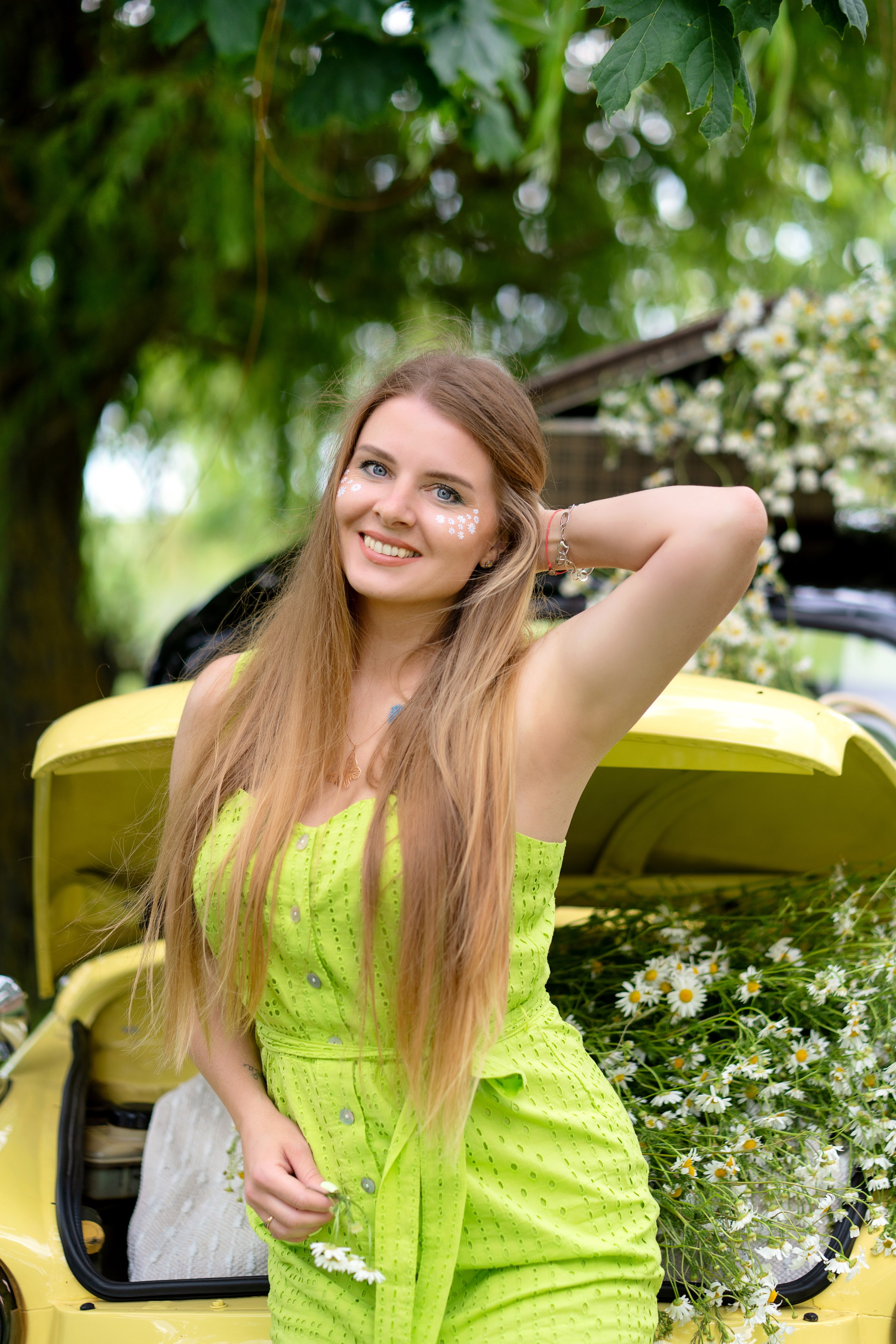 Фотодень Машина с ромашками. Семейный и свадебный фотограф Минск, Беларусь Анна Орловская