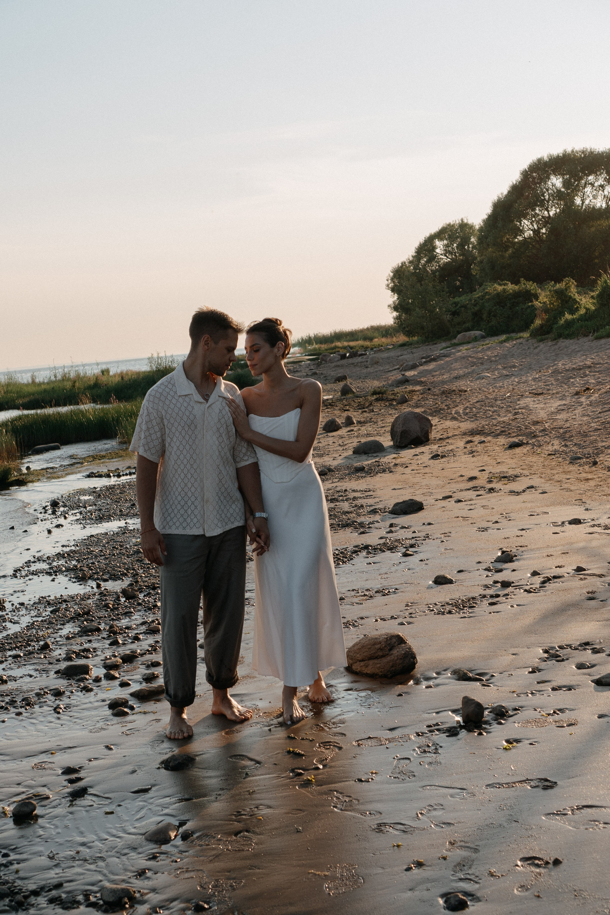 СВАДЕБНАЯ ФОТОСЕССИЯ ВЫЕЗДНОЙ ЦЕРЕМОНИИ (ФИНСКИЙ ЗАЛИВ). Профессиональный фотограф, Санкт-Петербург — Виктория Богомолова