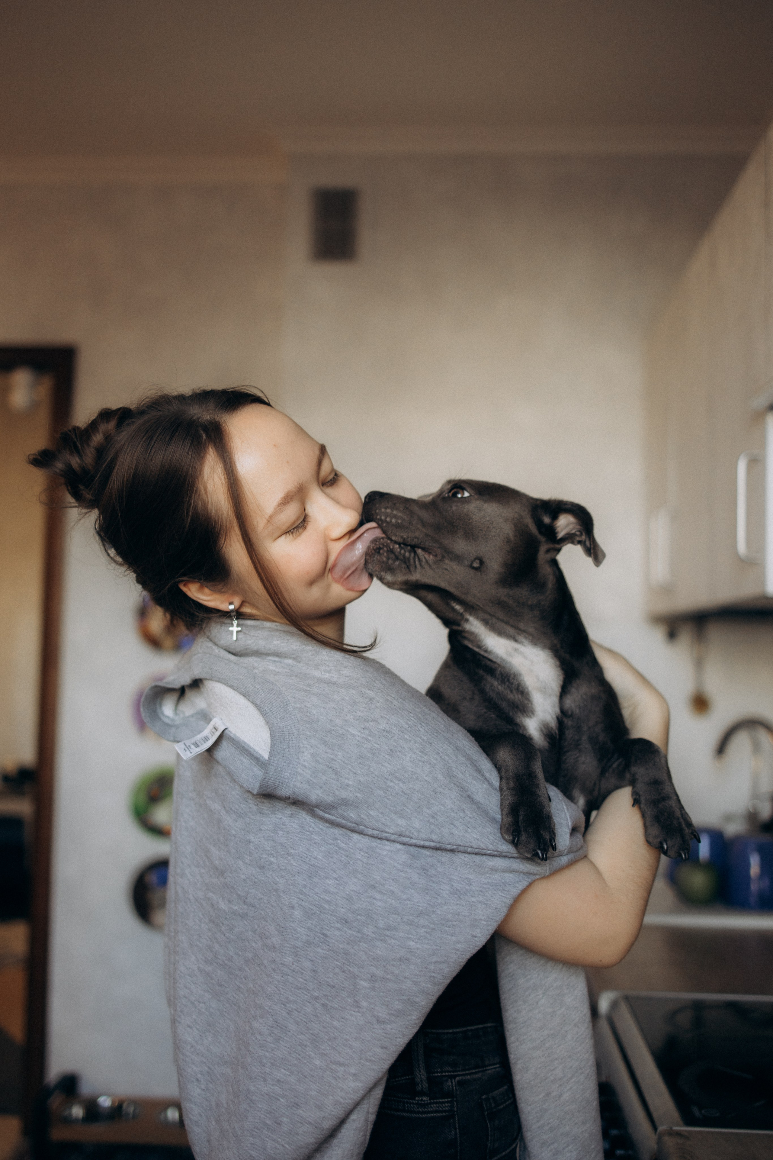 Таня, Егор и Луна. Фотограф анималист в Казани Алина Сулейманова. Фотограф животных