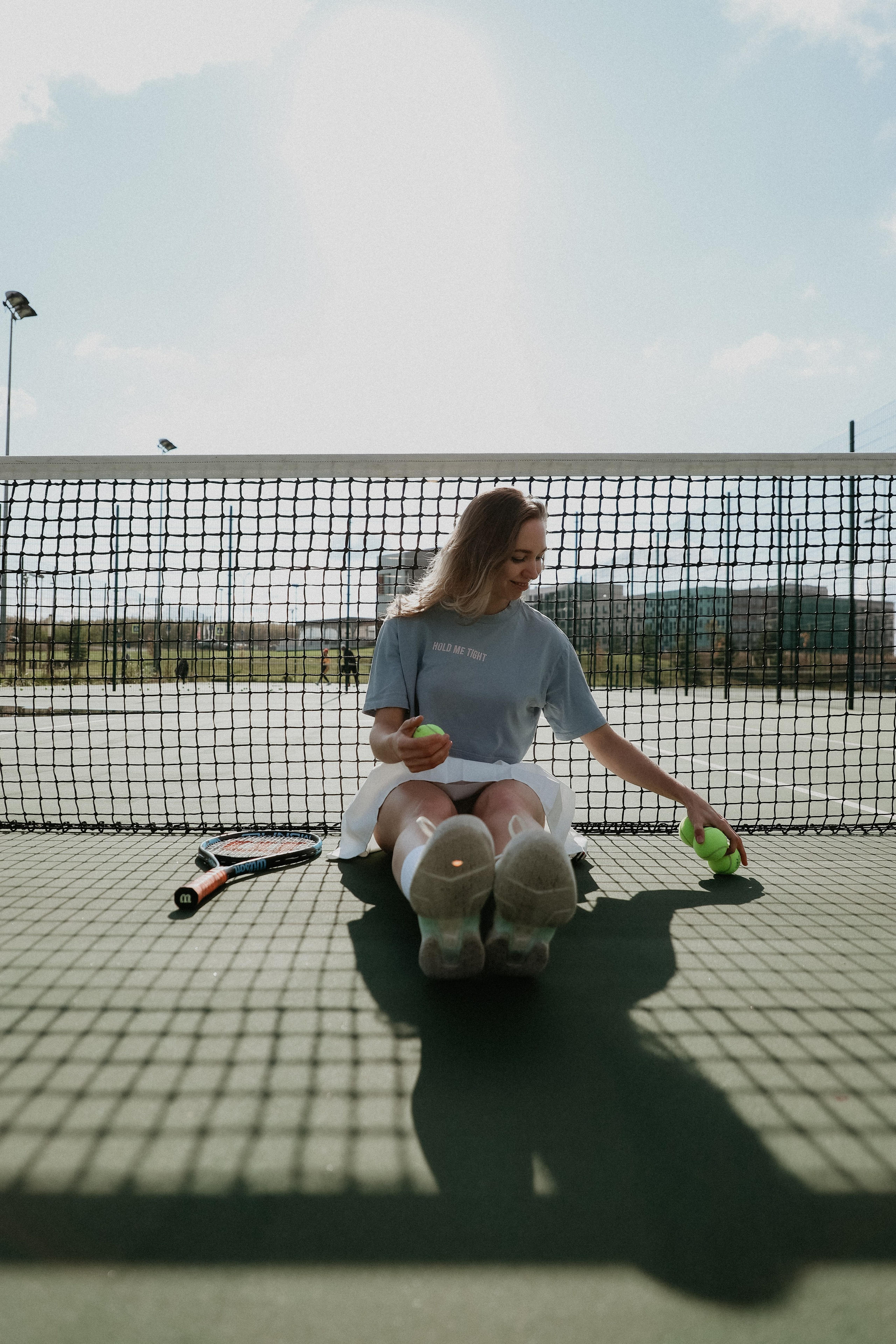 Фотосессия Марии на теннисном корте. Фотограф Иннополис Казань