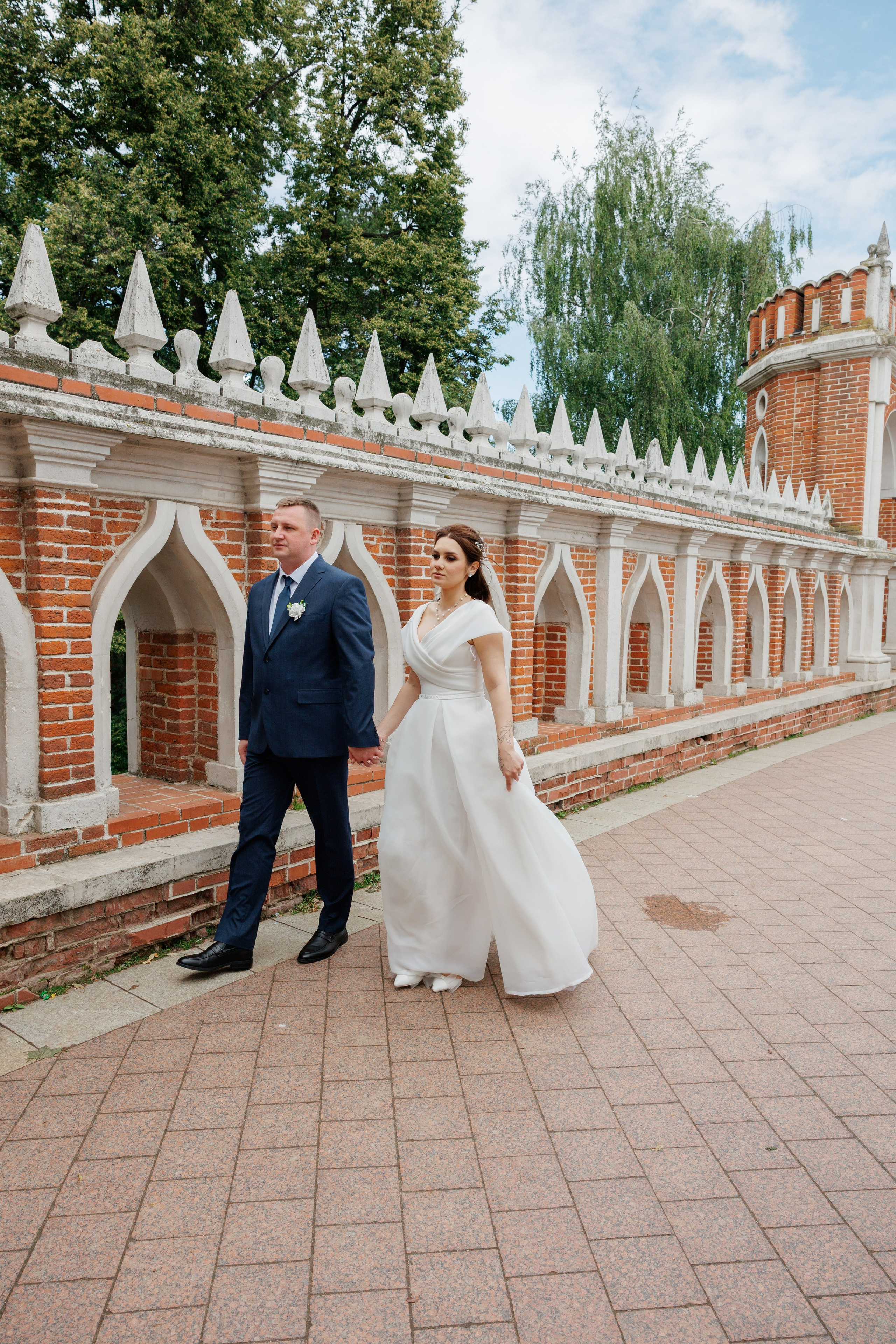 Свадебная фотосессия в Царицыно. Свадебная съёмка в Москве