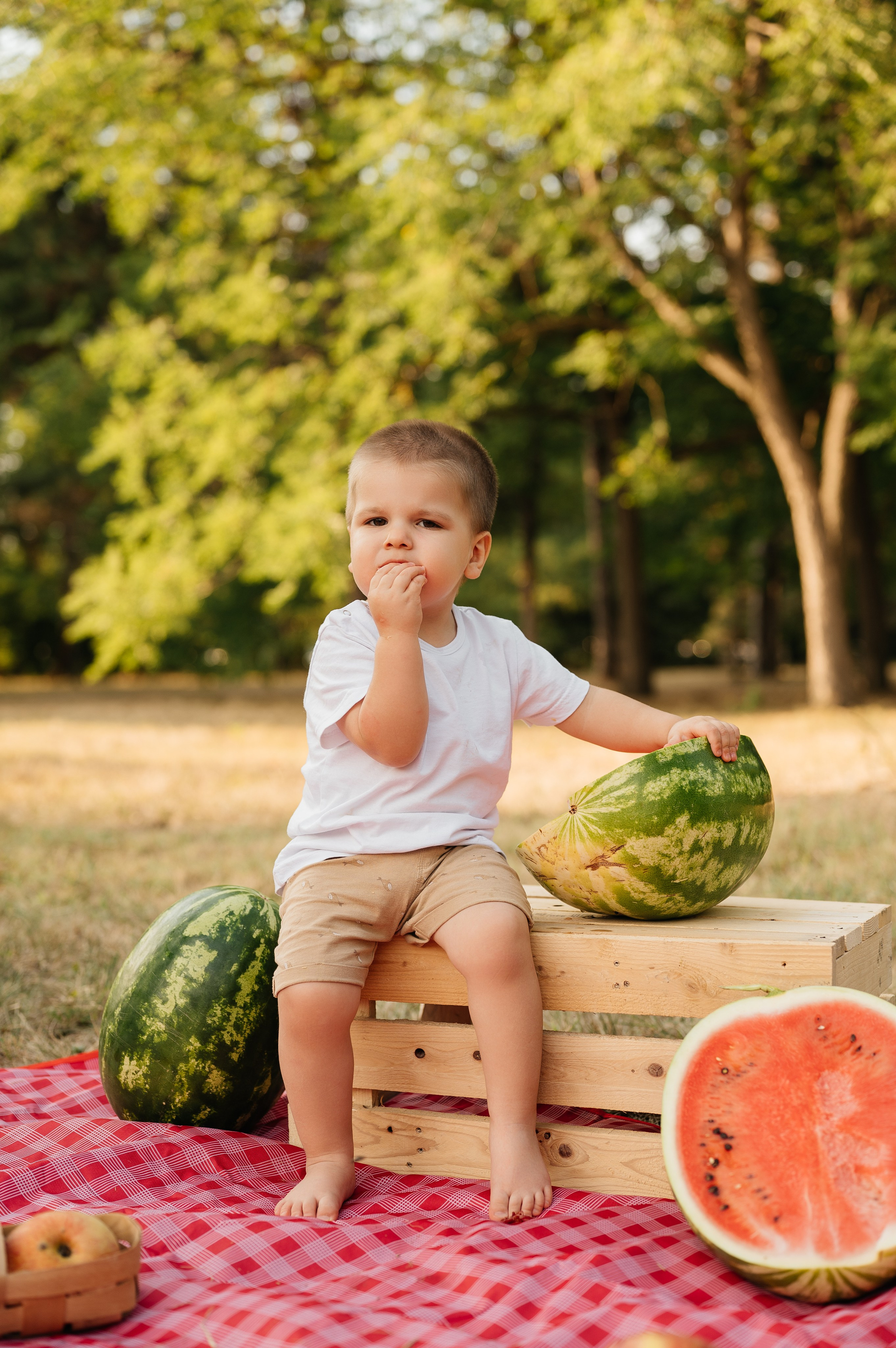 Летняя семейная фотосессия в парке. Свадебный и семейный фотограф в Краснодаре Алина Мельник