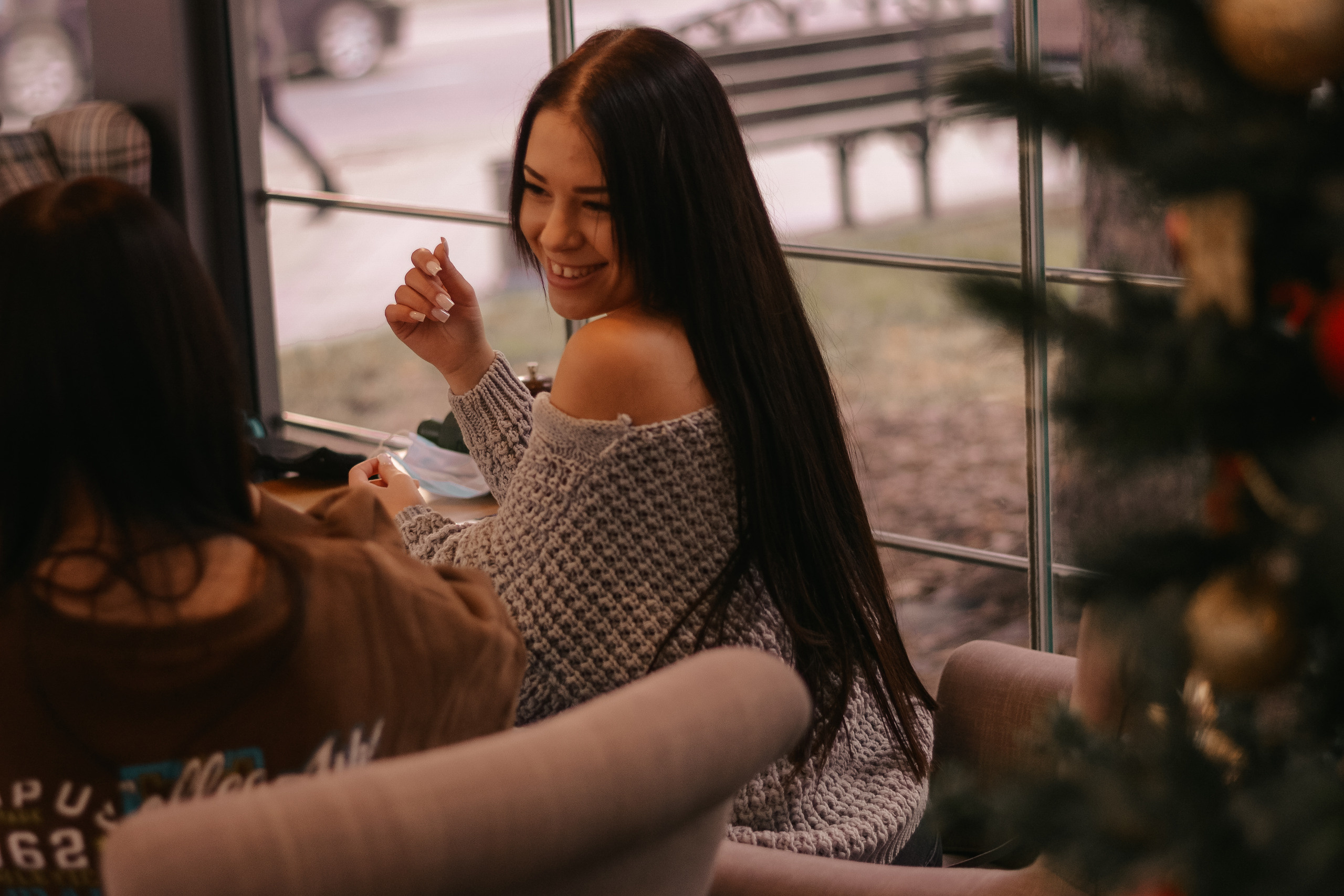 Зимняя street съемка. Леся и Юля. Семейный и женский фотограф в Краснодаре Анастасия Приймак