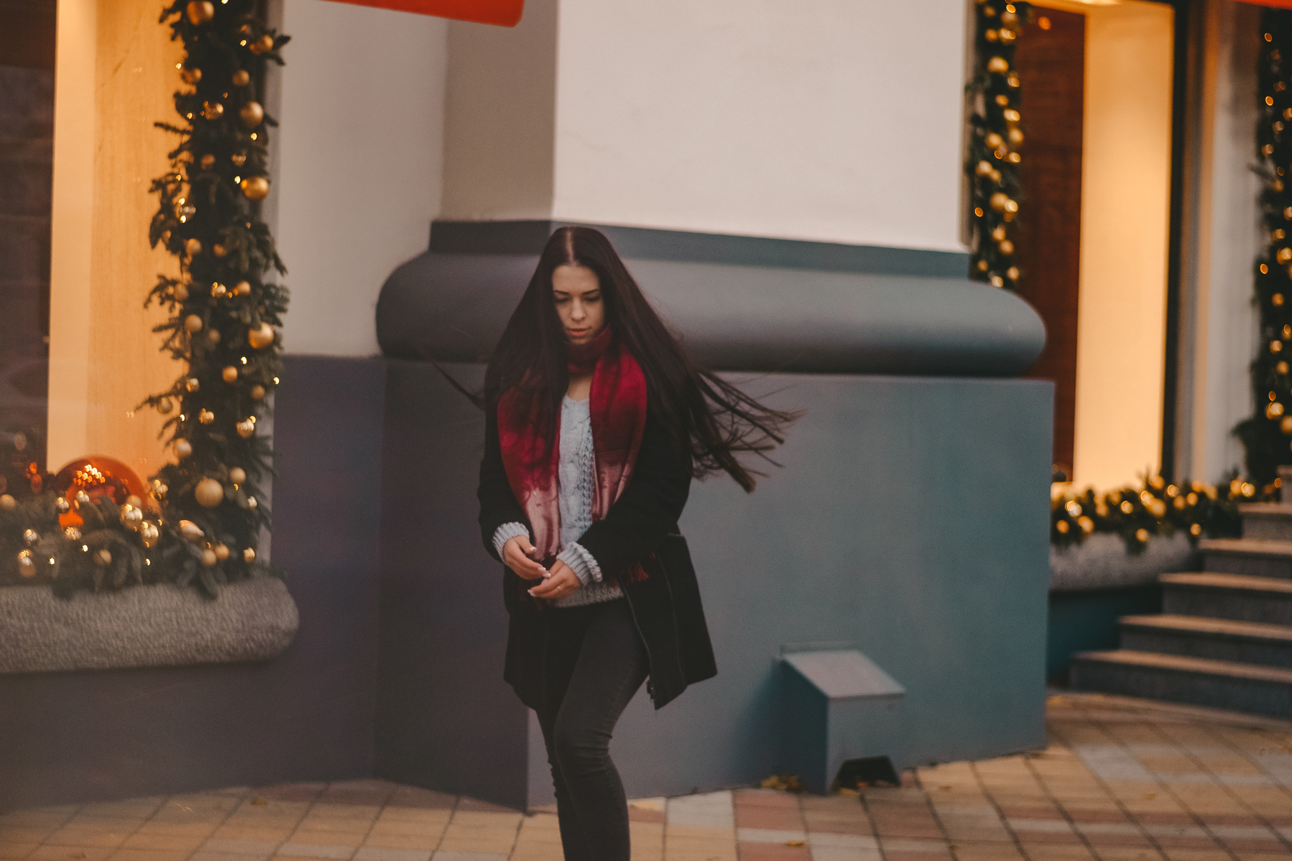 Зимняя street съемка. Леся и Юля. Семейный и женский фотограф в Краснодаре Анастасия Приймак