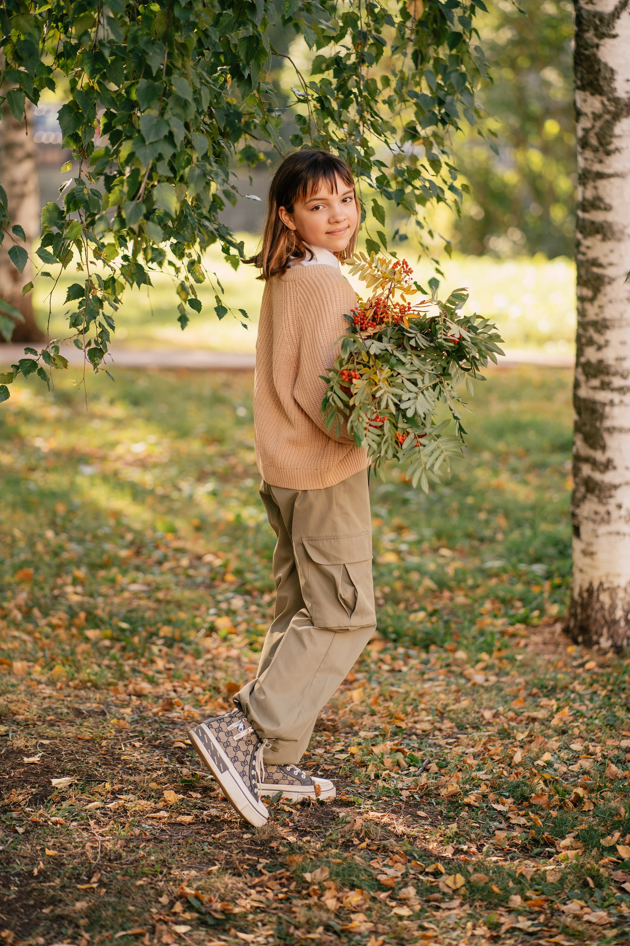 Осенняя фотосессия для школьников. Выпускные альбомы в городе Кирове. Фотограф Екатерина Невская