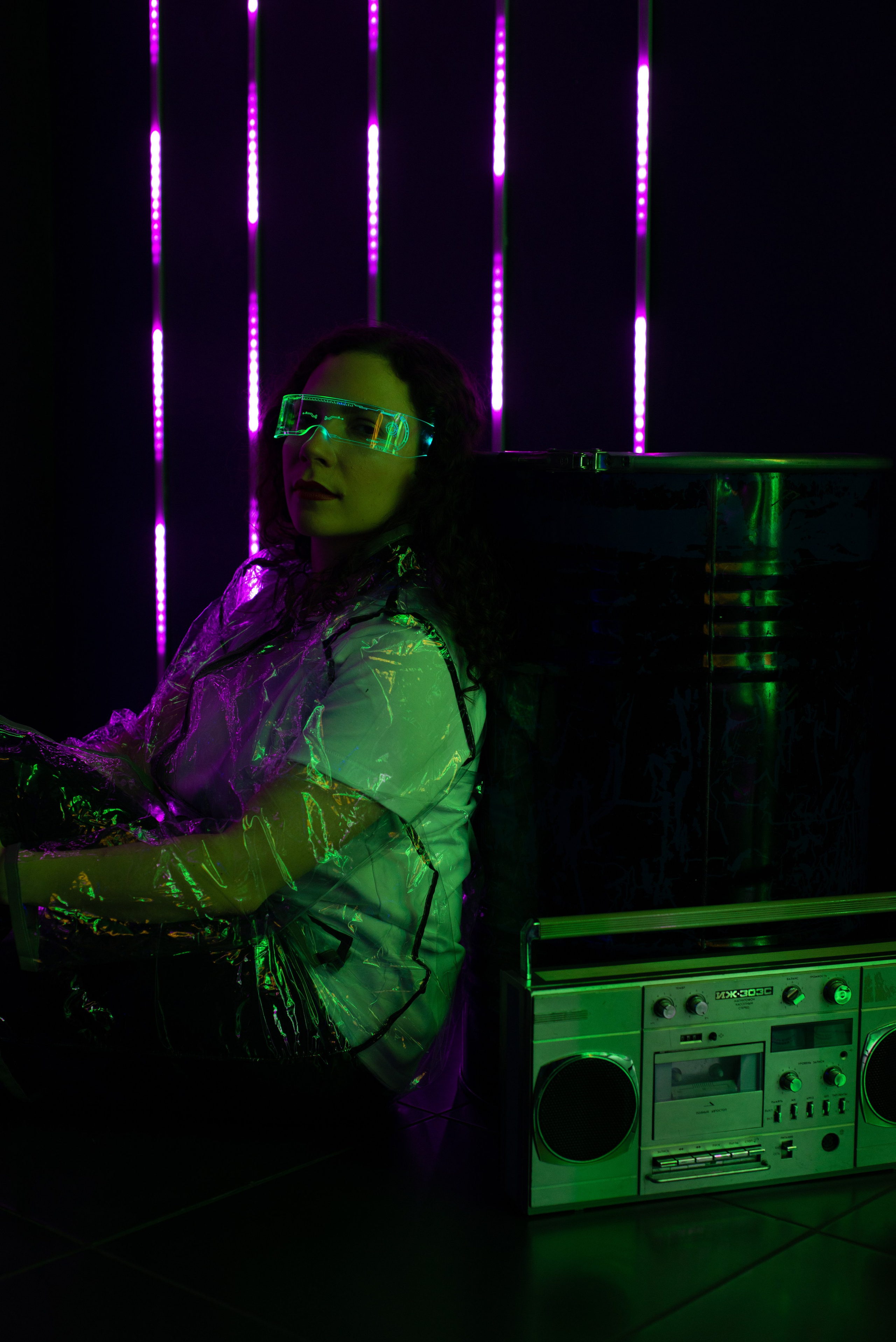 Анна в стиле киберпанк. Фотограф и дизайнер в Москве Екатерина Лобачева