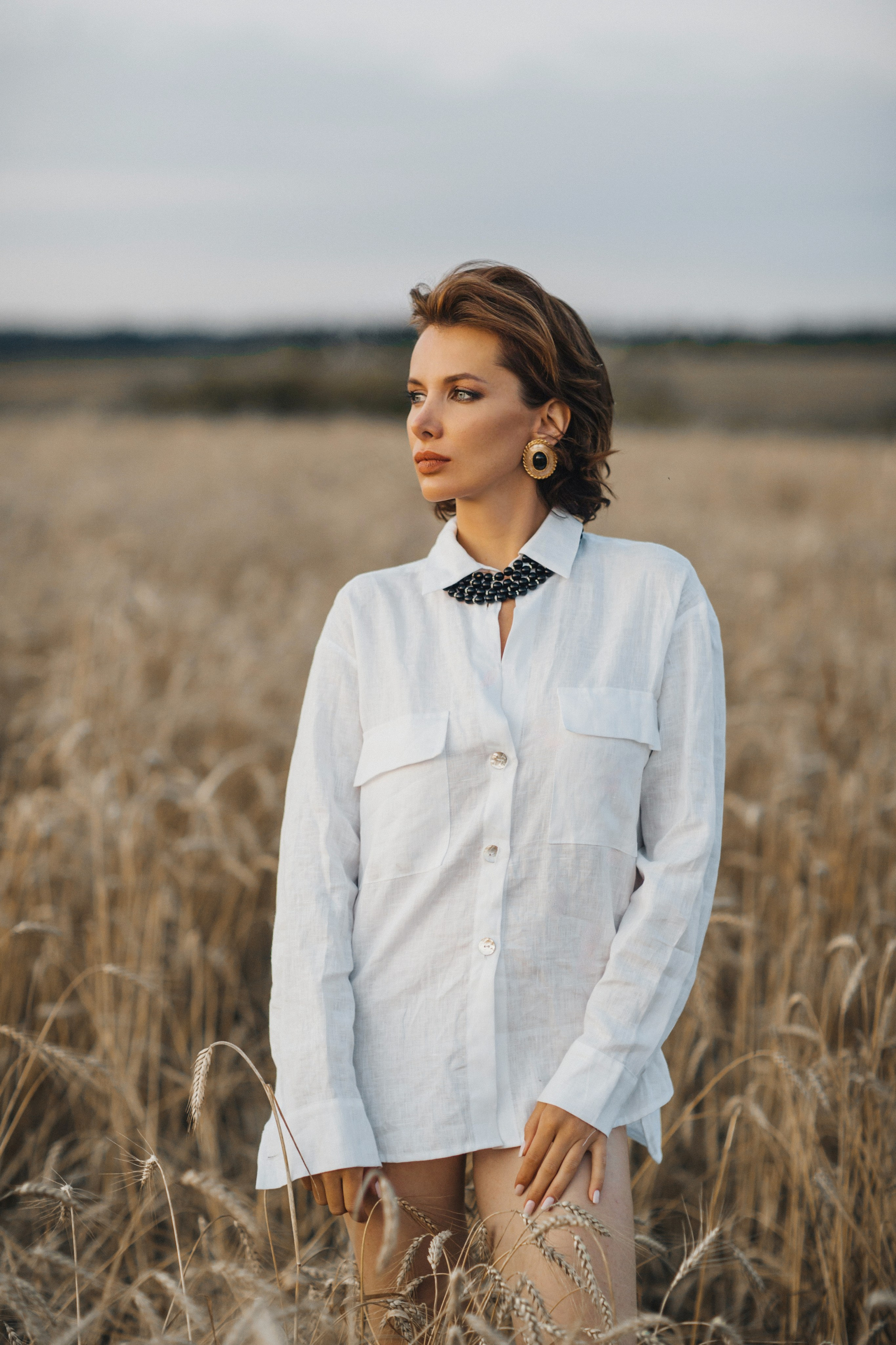 Фотосессия в пшенице для бренда Vintage Dream. Фотограф и видеограф Анна Домашенко