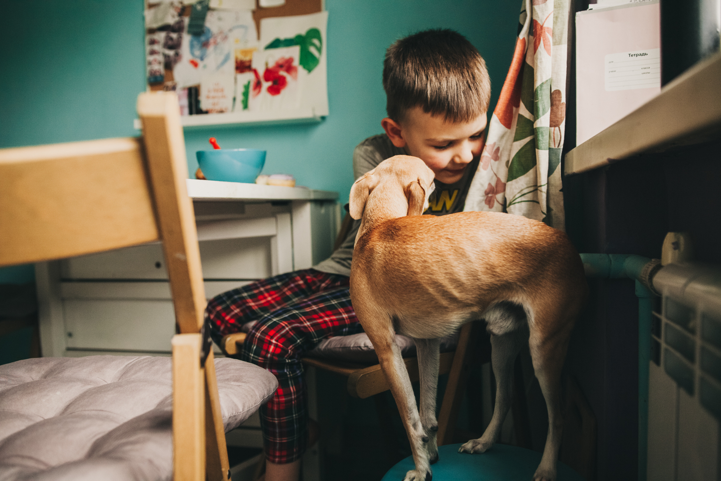 Даша, Даня, Боба. Фотоистория буднего дня. Семейный фотограф, фотограф родов, репортажей фотограф в Санкт-Петербу
