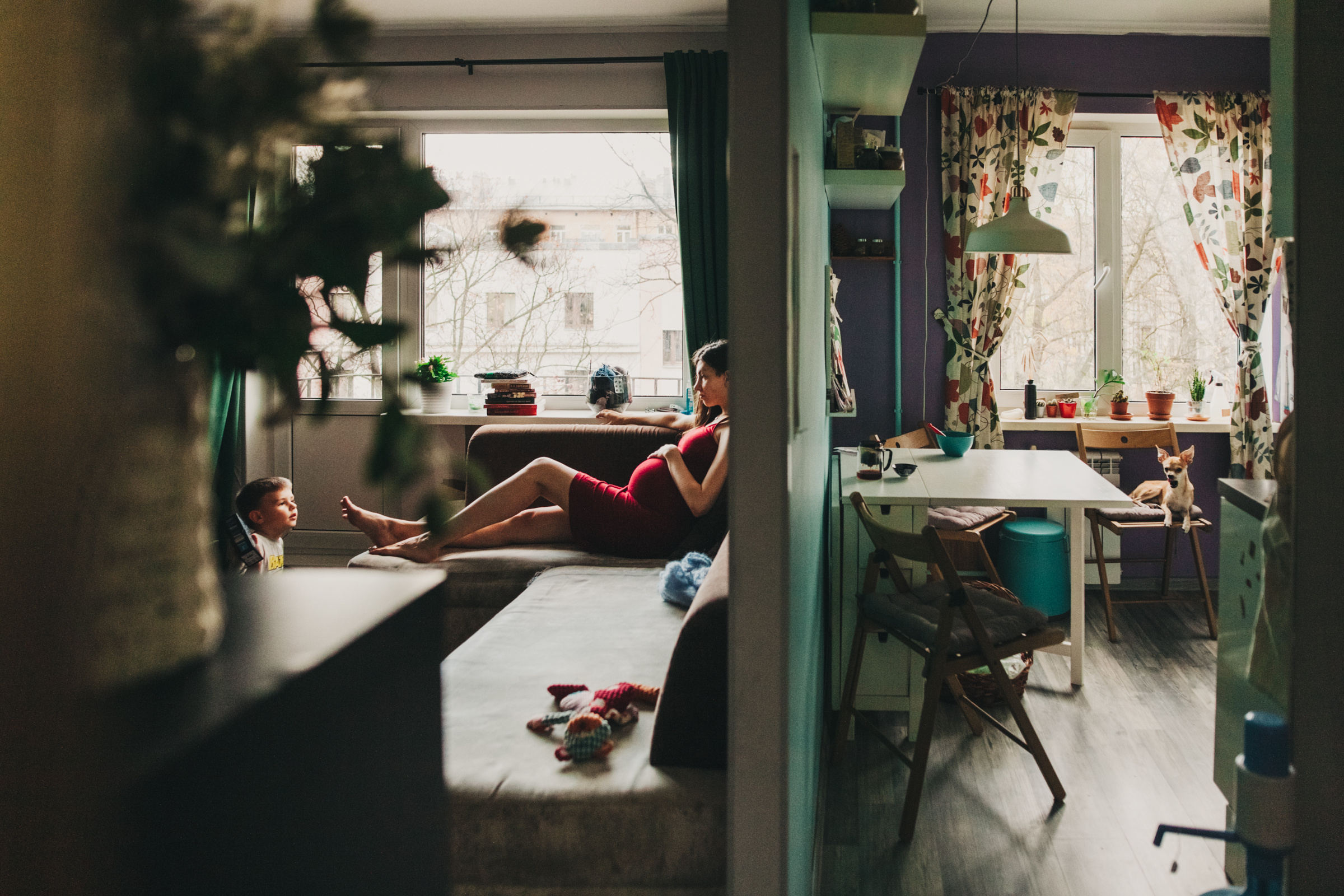 Даша, Даня, Боба. Фотоистория буднего дня. Семейный фотограф, фотограф родов, репортажей фотограф в Санкт-Петербу