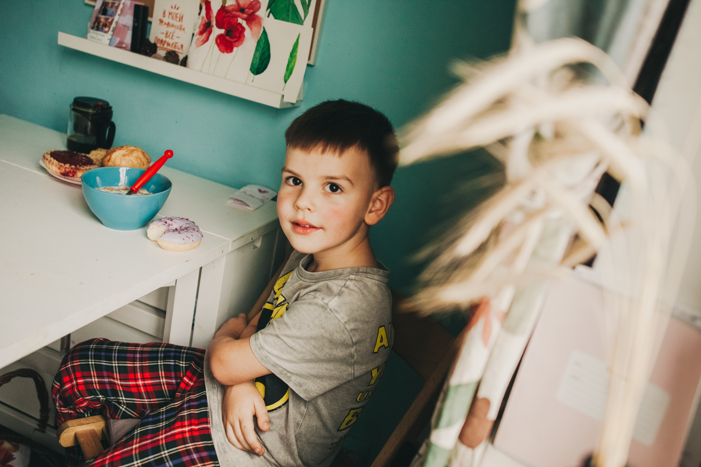 Даша, Даня, Боба. Фотоистория буднего дня. Семейный фотограф, фотограф родов, репортажей фотограф в Санкт-Петербу