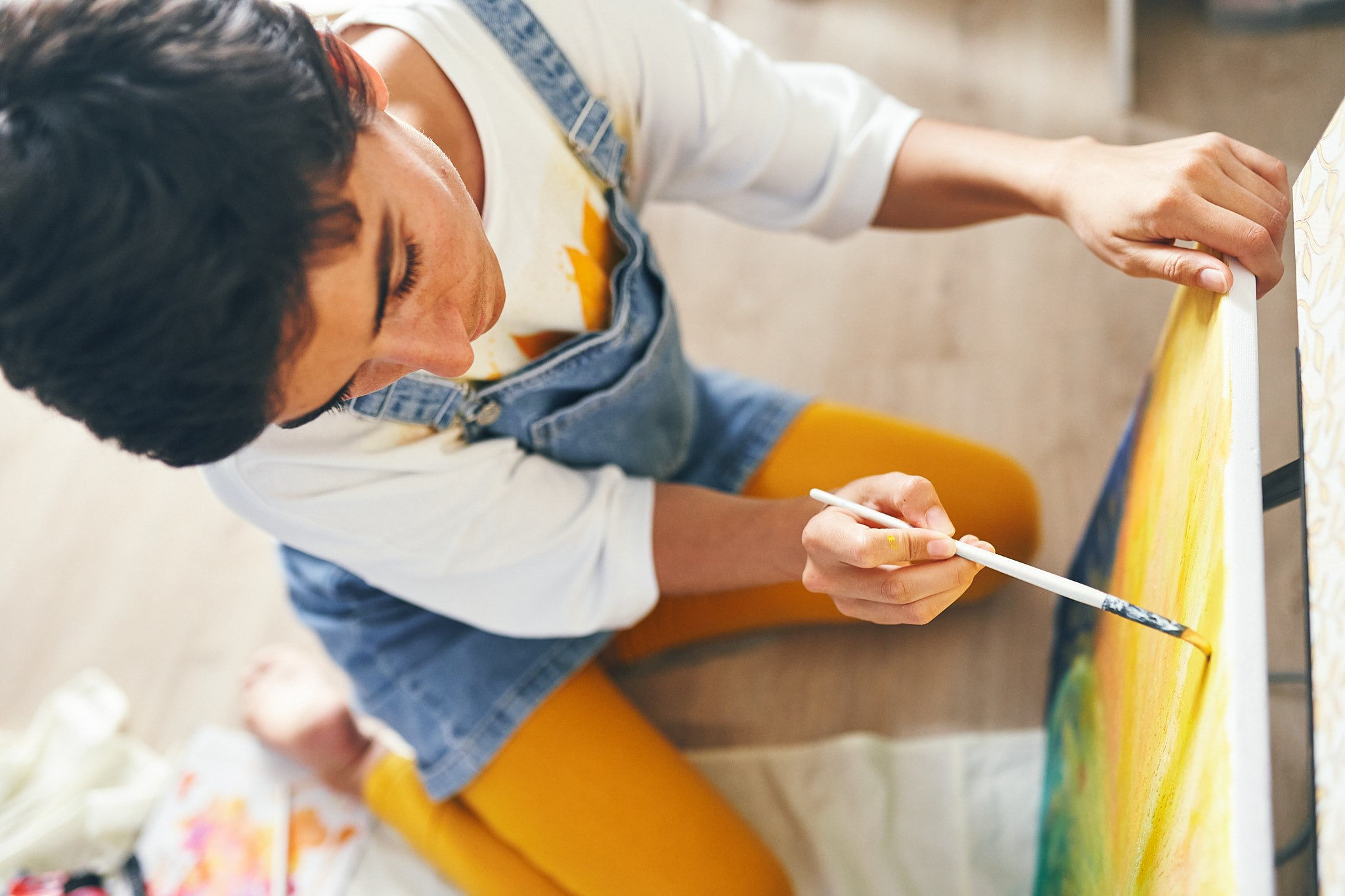 Контент съемка для художницы. Фотограф в Сочи Катя Гончарова